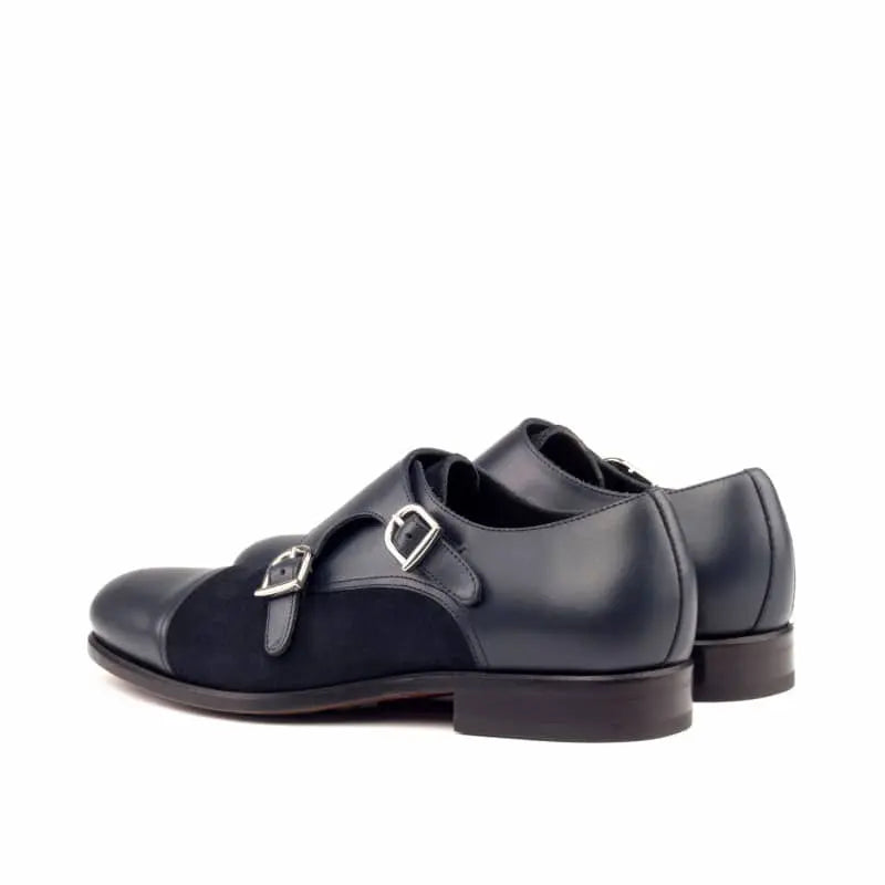 Double Monk Strap Black