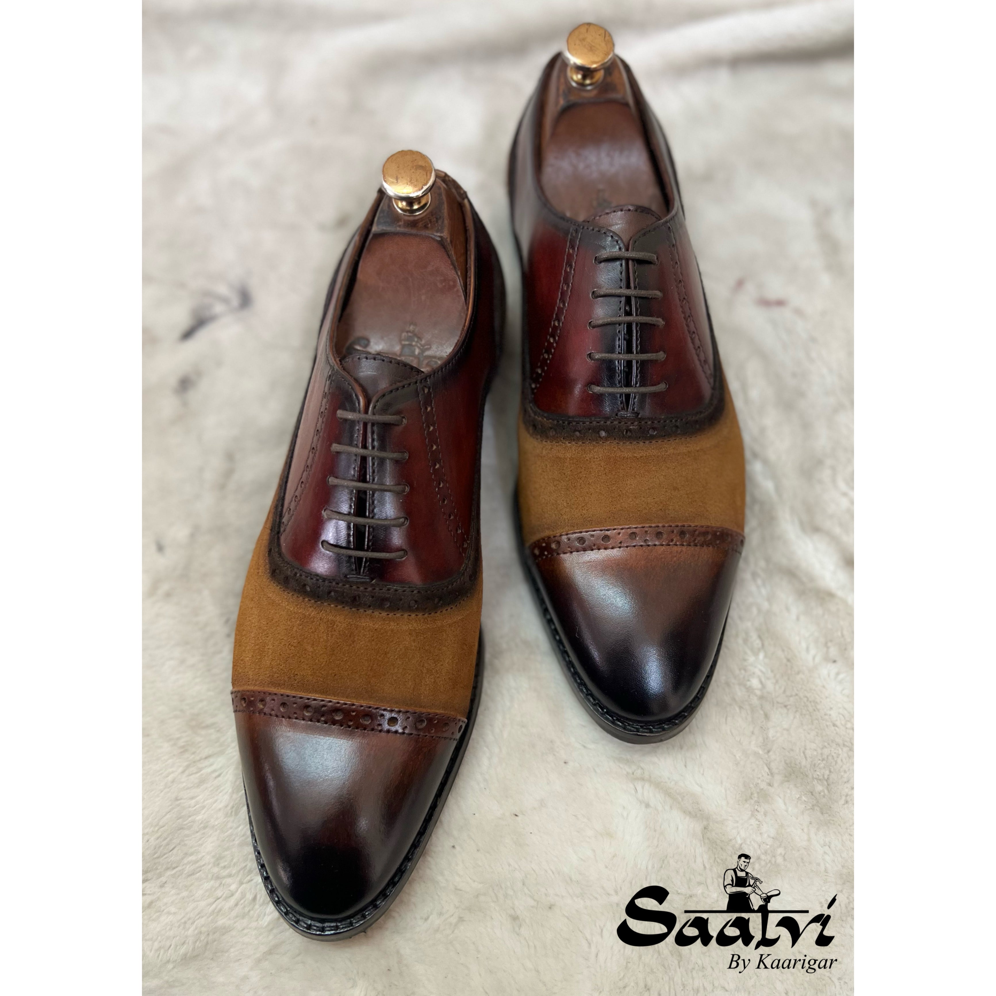 Twin Texture Oxfords Leather & Suede