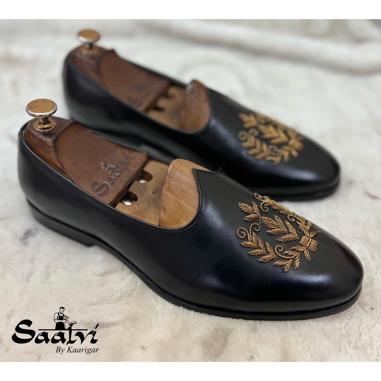 Black Leaf Zardosi Jalsa