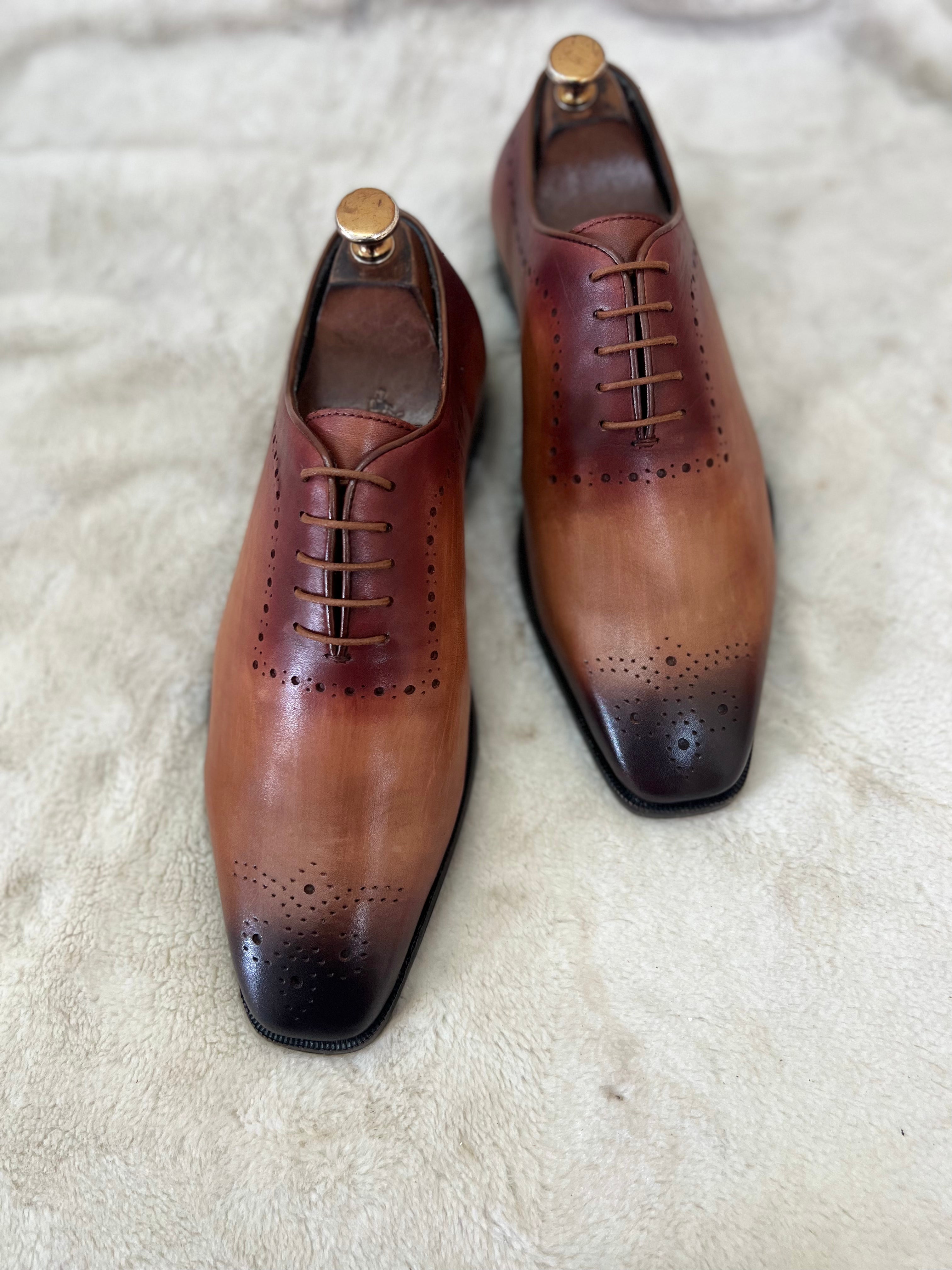 Hand Patina Oxfords