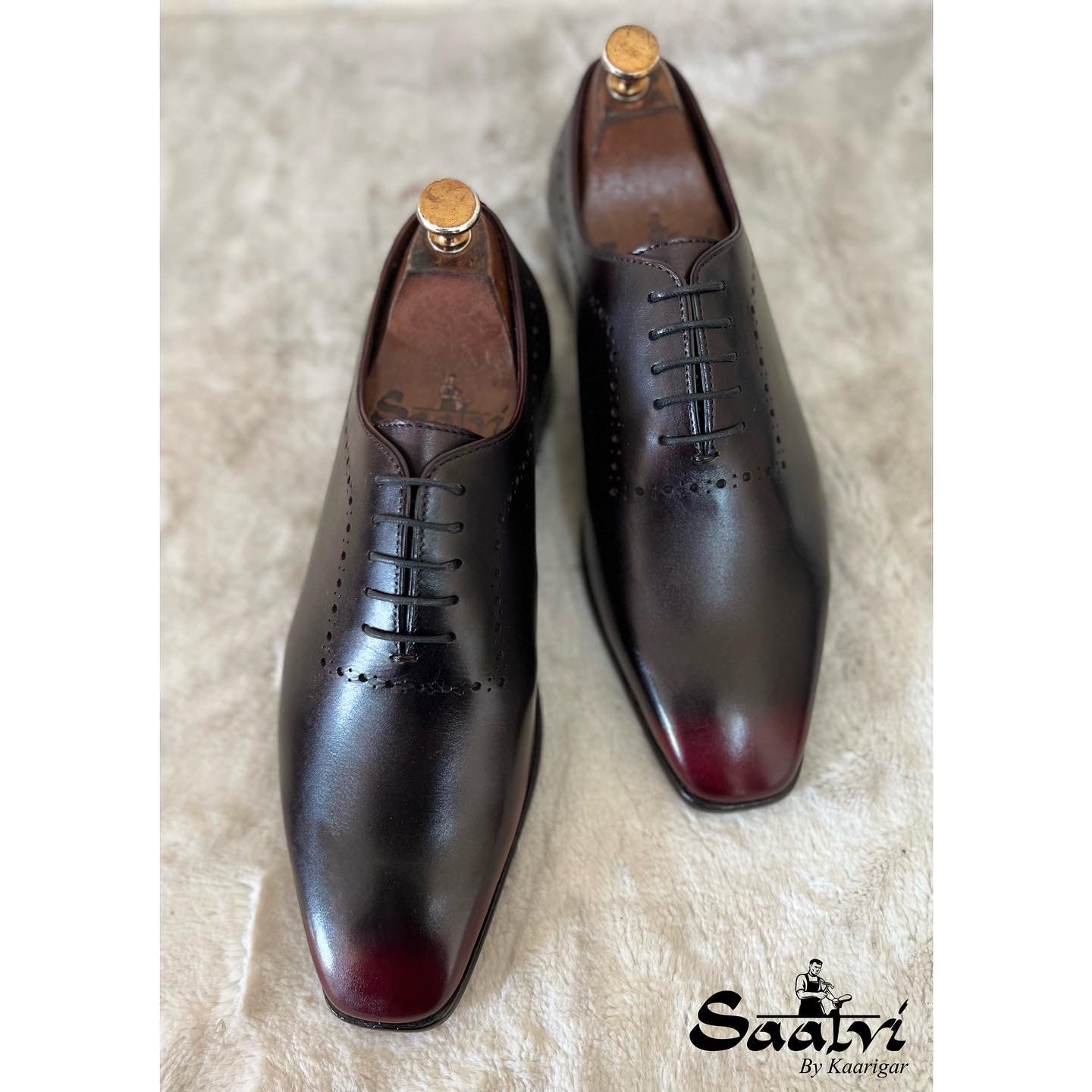 Wholecut Oxfords Laceups Hand Patina