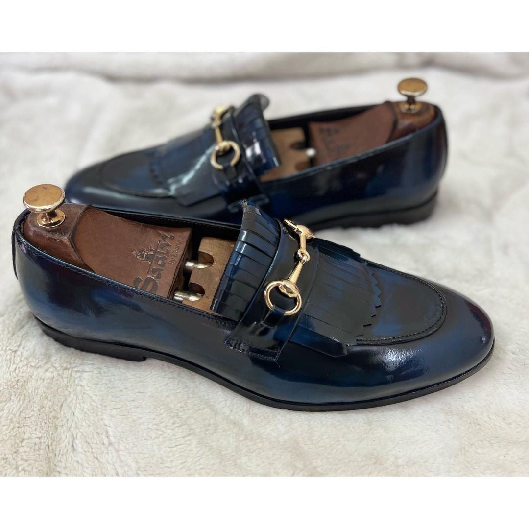 Horsebit Loafers With Fringes -bb