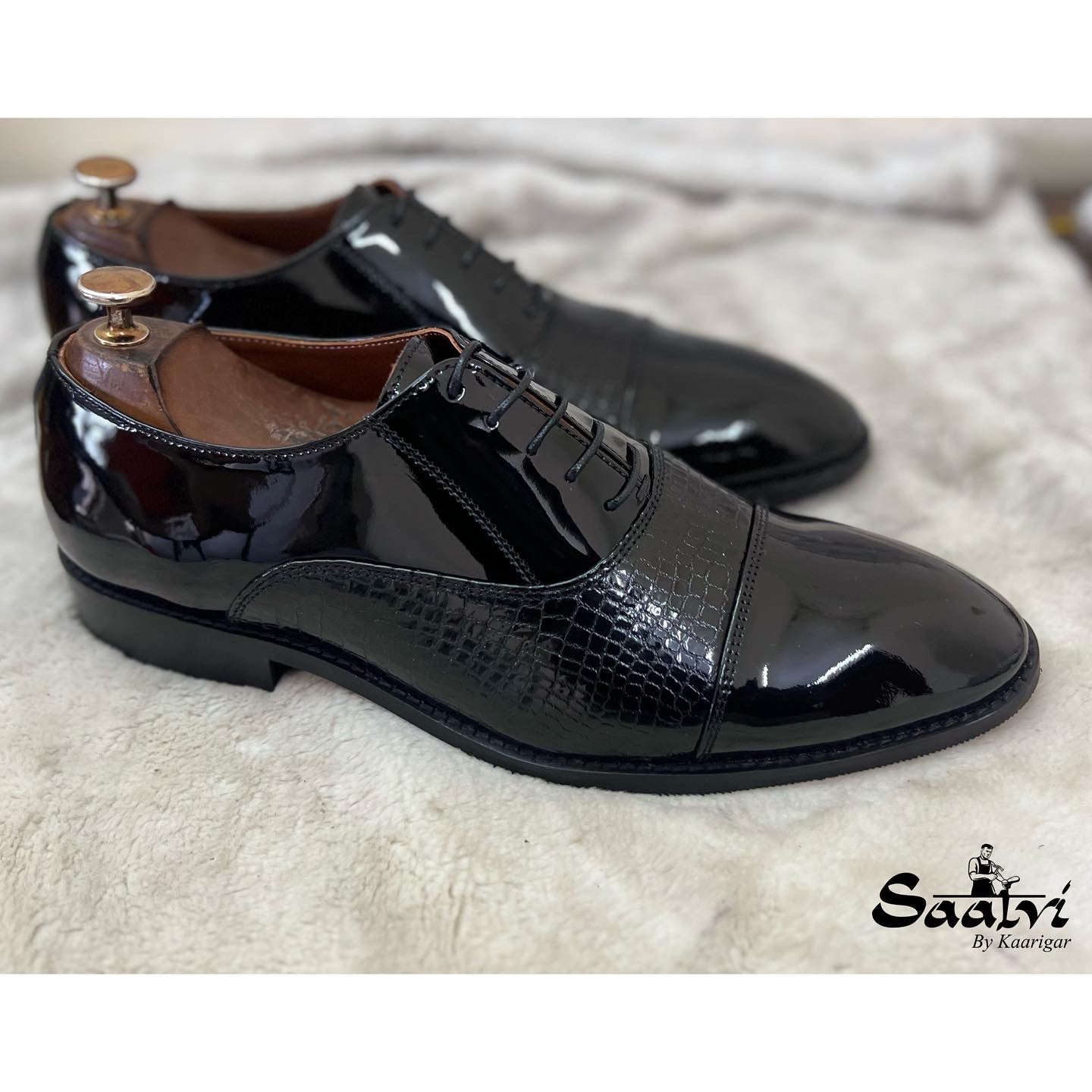Patent Oxfords Lace Ups
