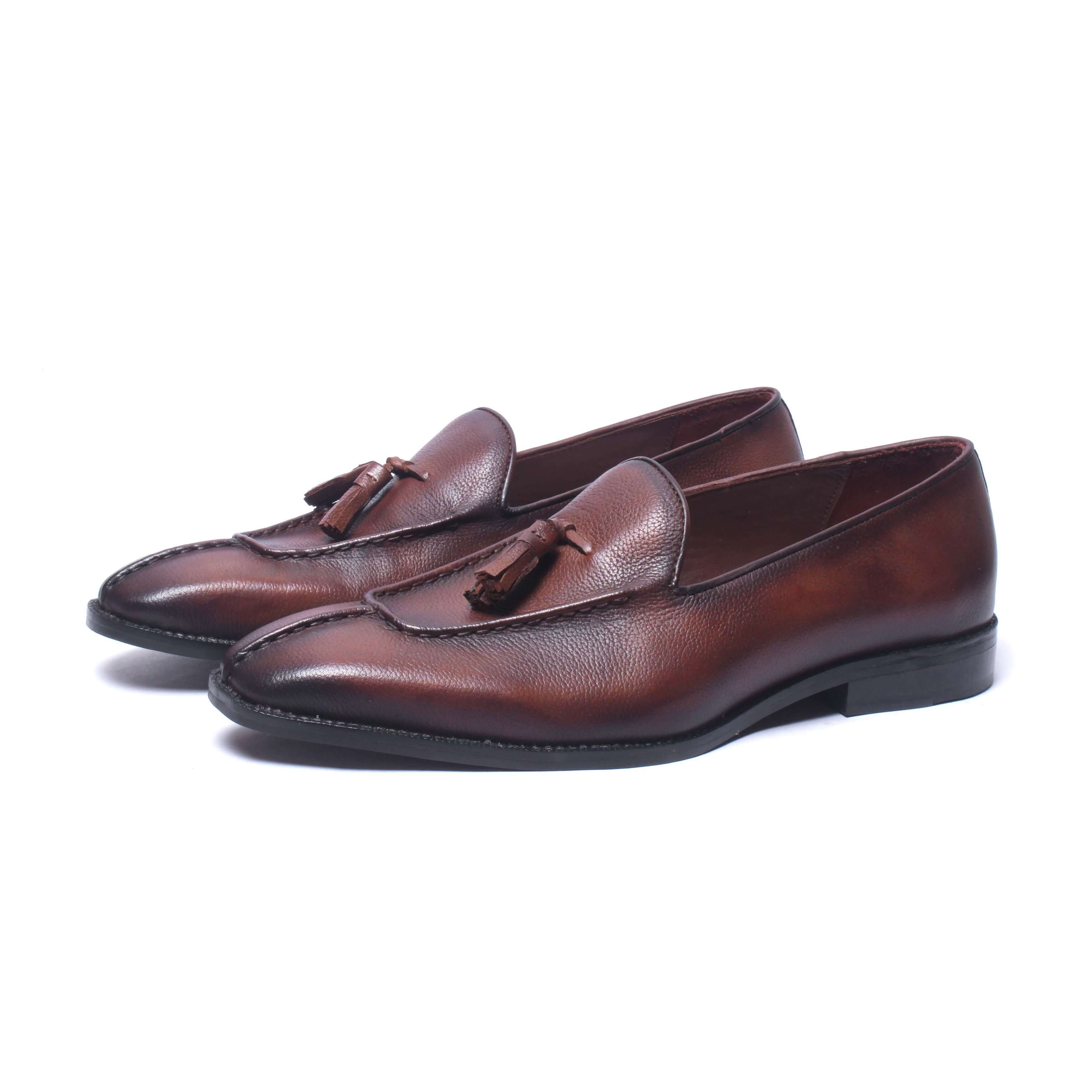 Brown Loafers With Tassels Ndm