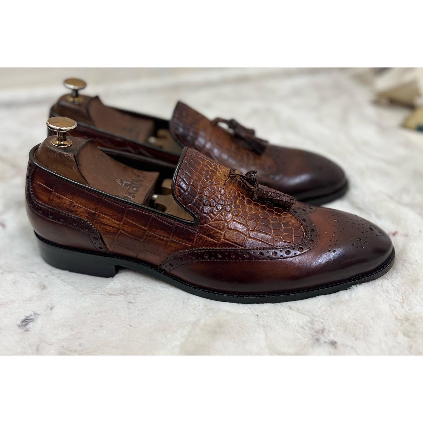 Wingcap Loafers With Tassels |Hand Finished