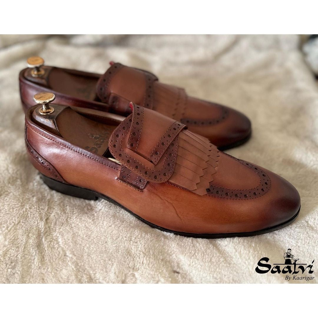 Butterfly Loafers With Fringes