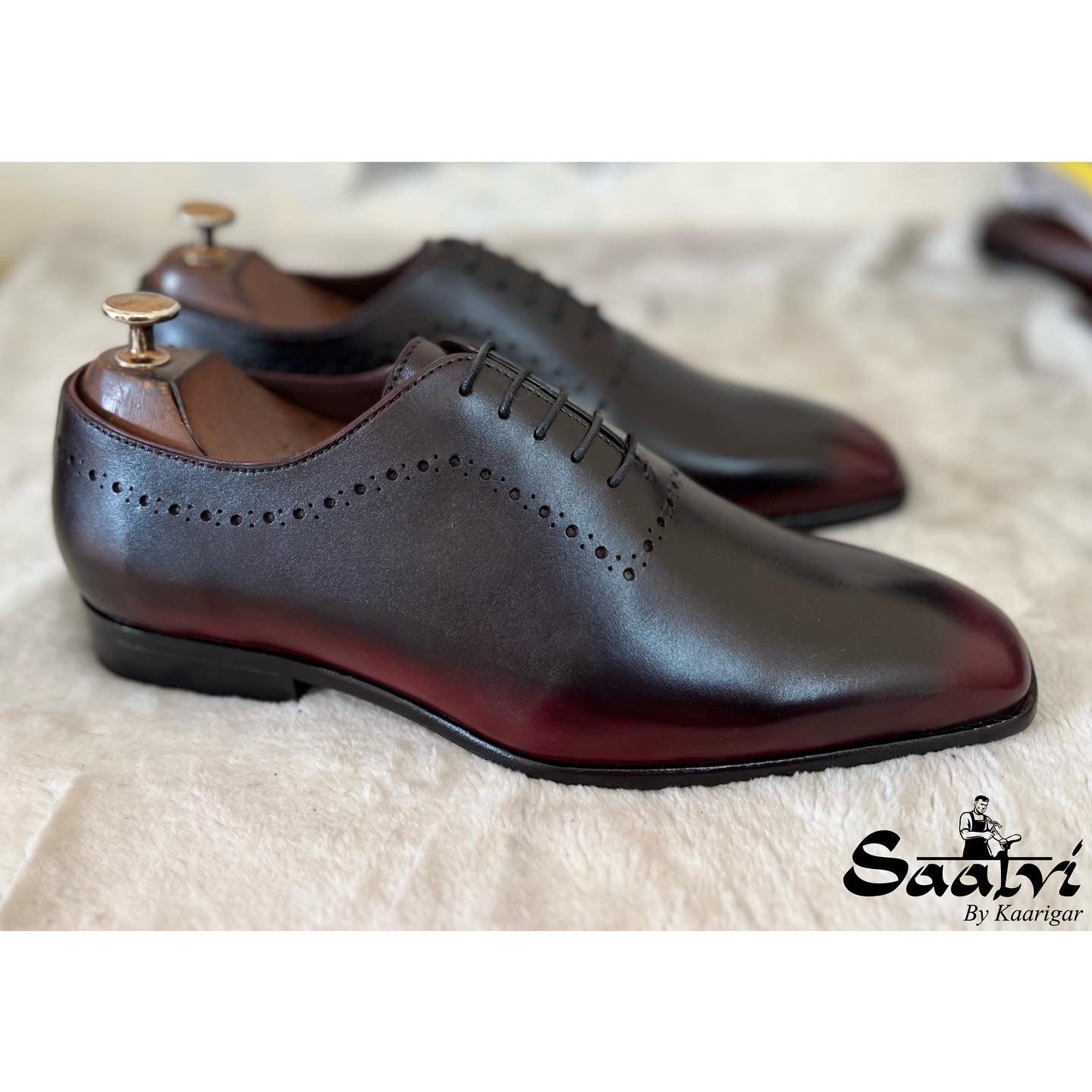 Wholecut Oxfords Laceups Hand Patina