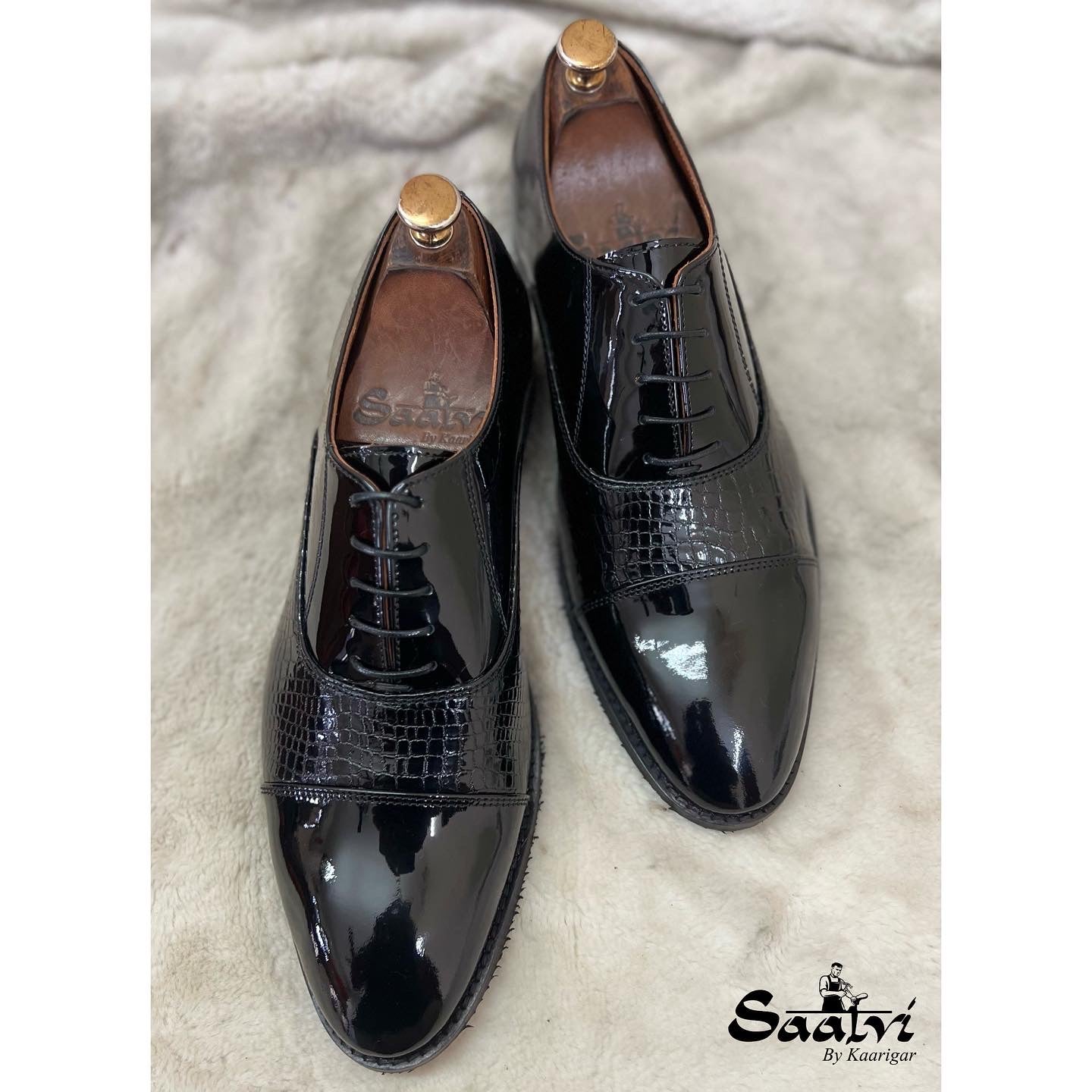 Patent Oxfords Lace Ups