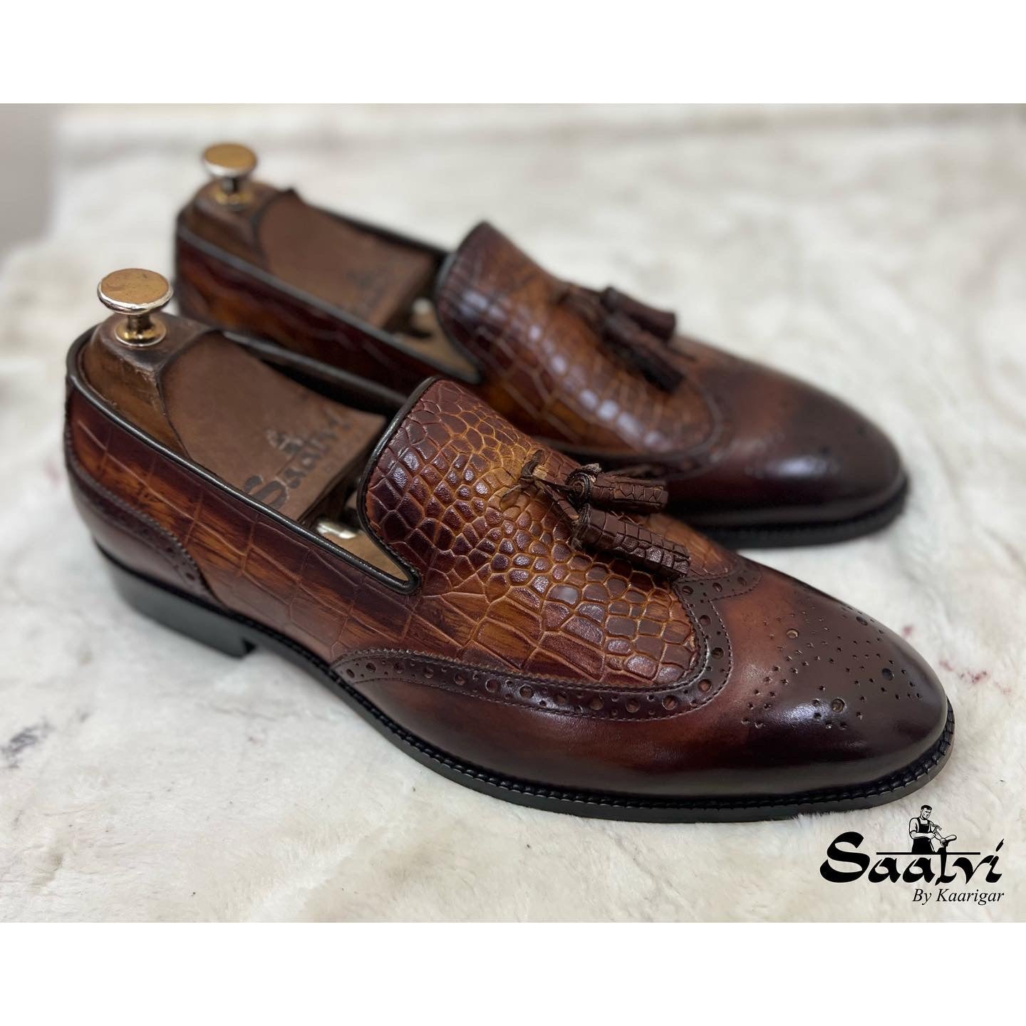 Wingcap Loafers With Tassels |Hand Finished