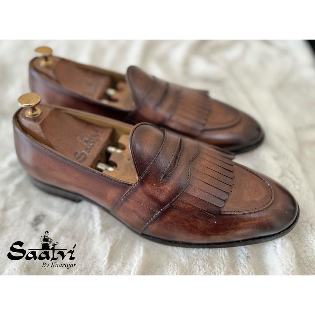 Penny Loafers With Fringes