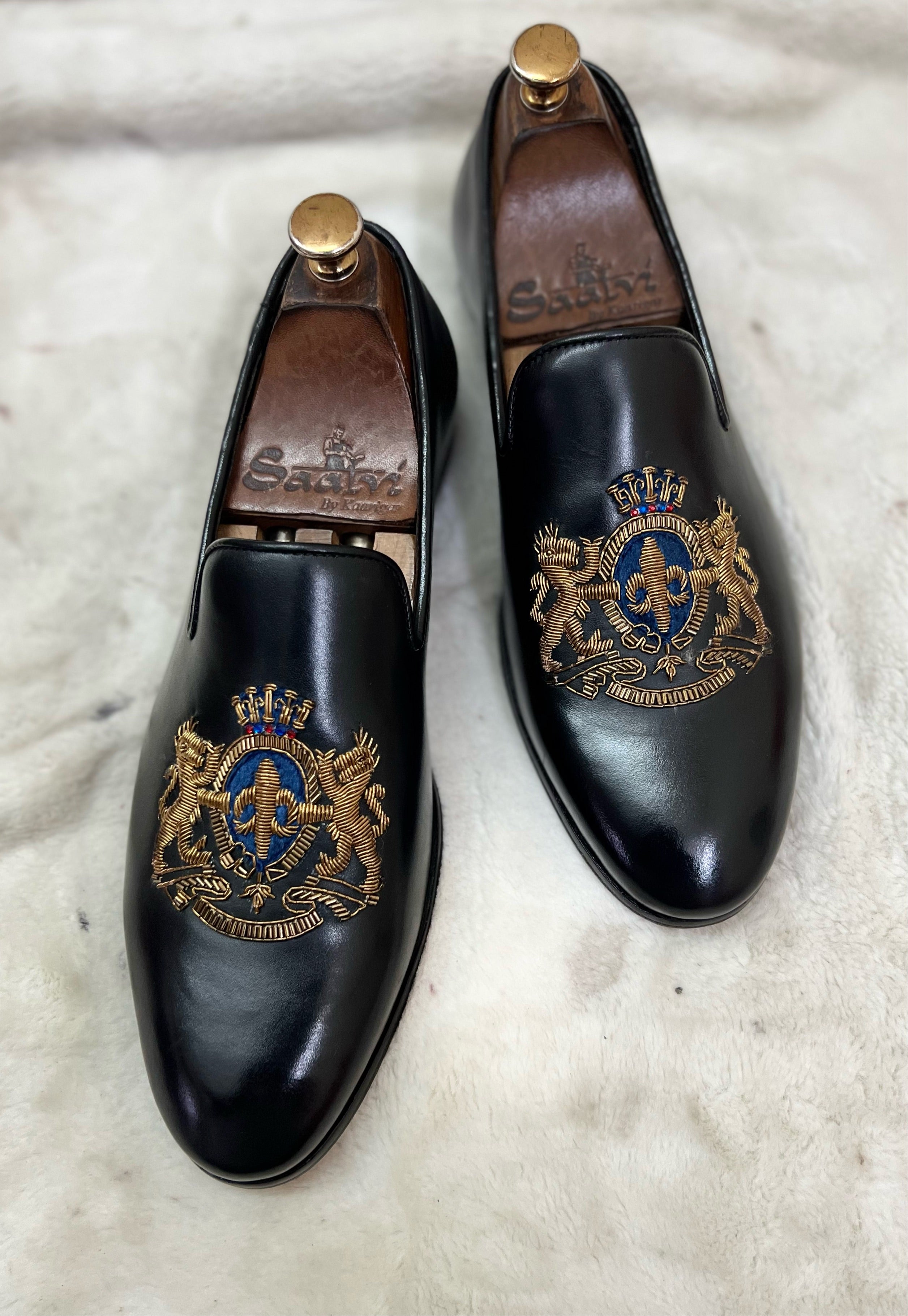 Royal Hand Zardosi Embroidery Slipons