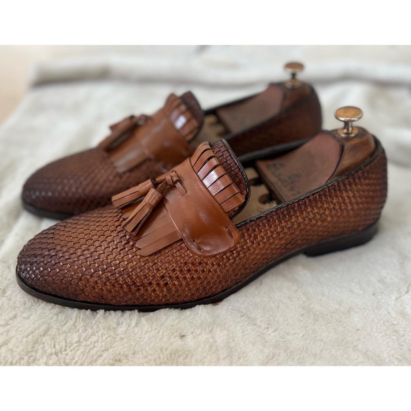 Classic Loafers With Fringes & Tassels