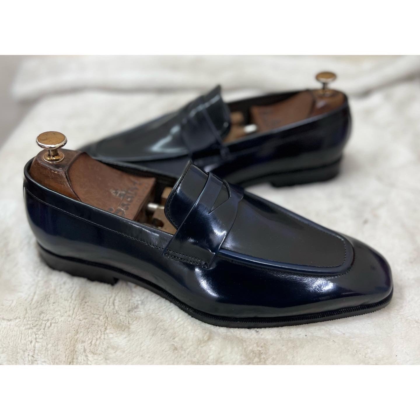 Penny Loafers Blue Brushoff
