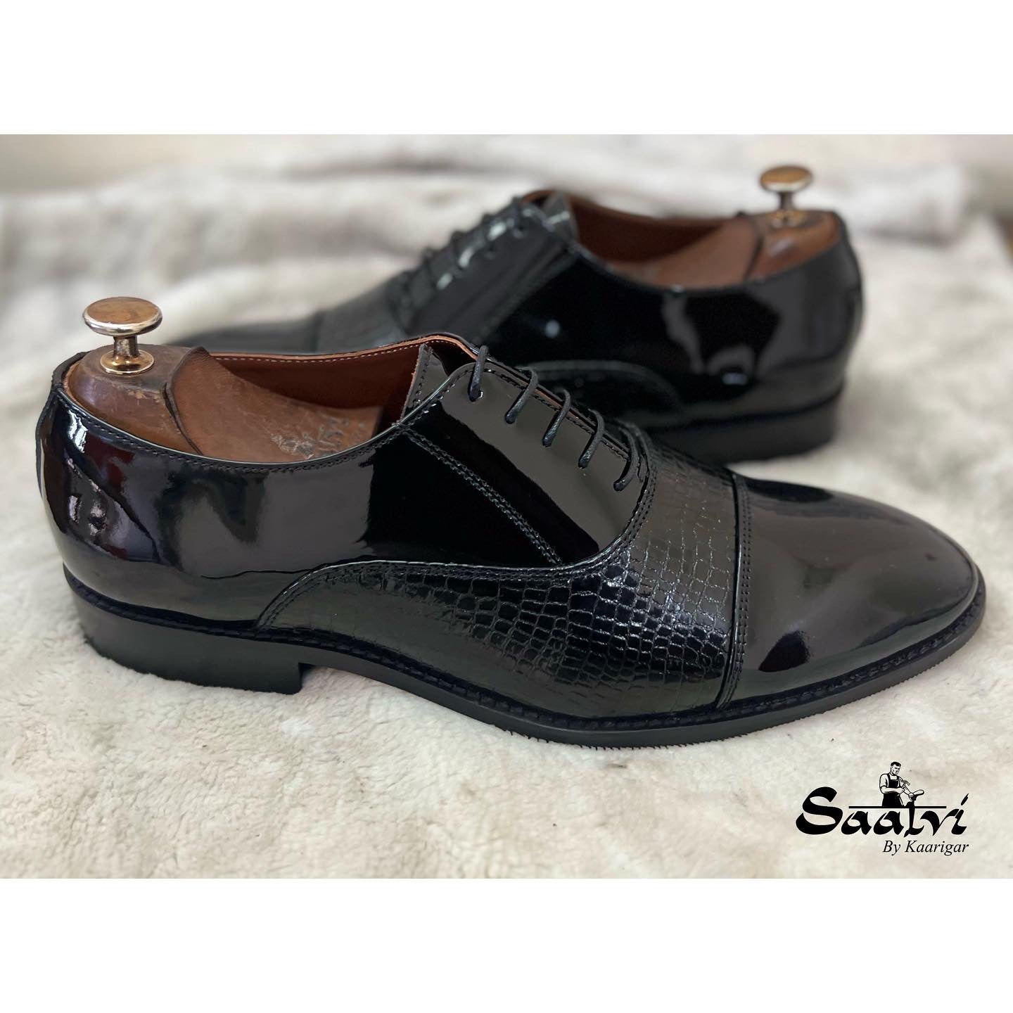 Patent Oxfords Lace Ups