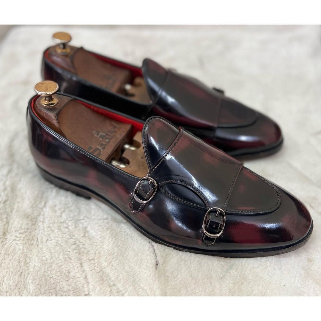 Belgian Monk Strap Bordo