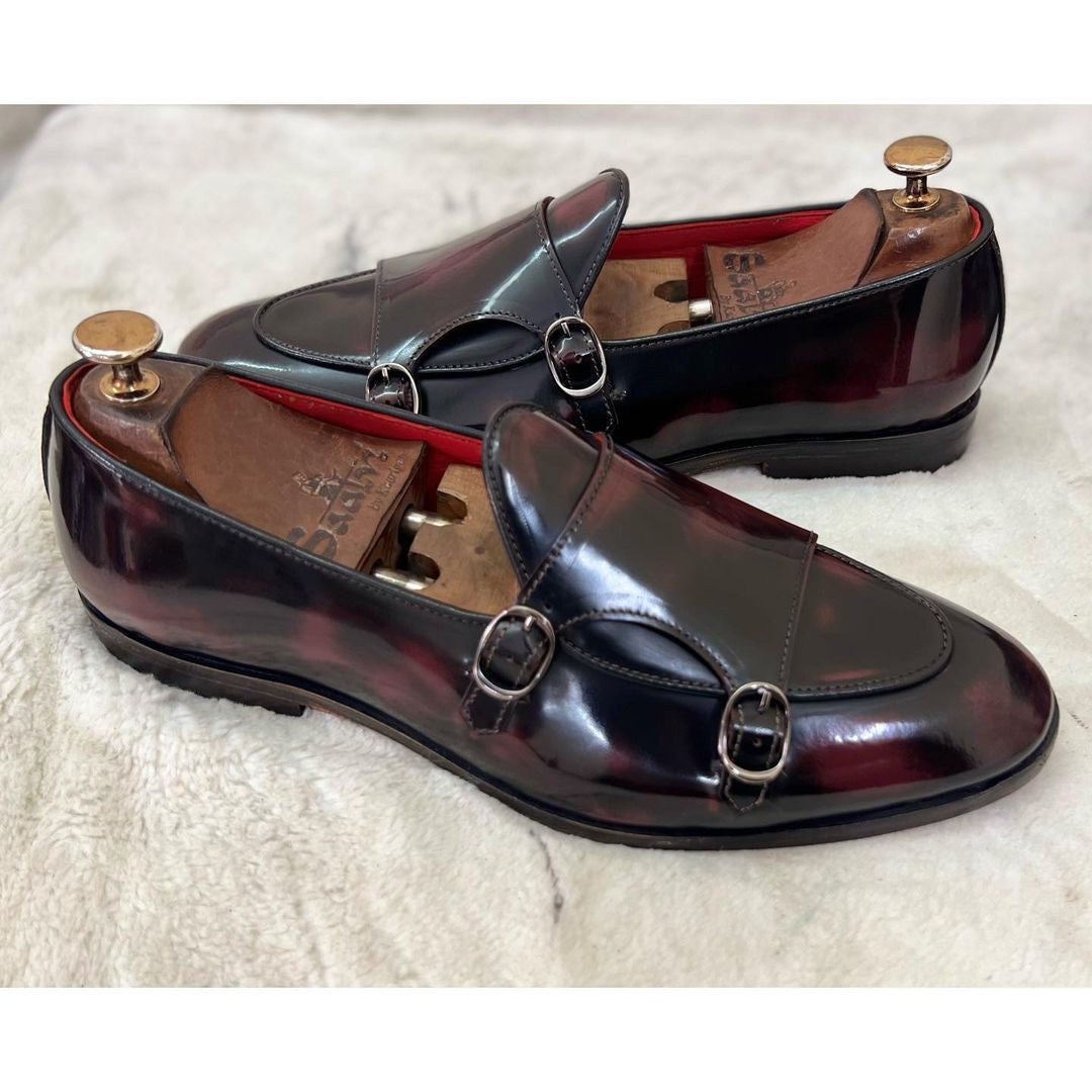Belgian Monk Strap Bordo