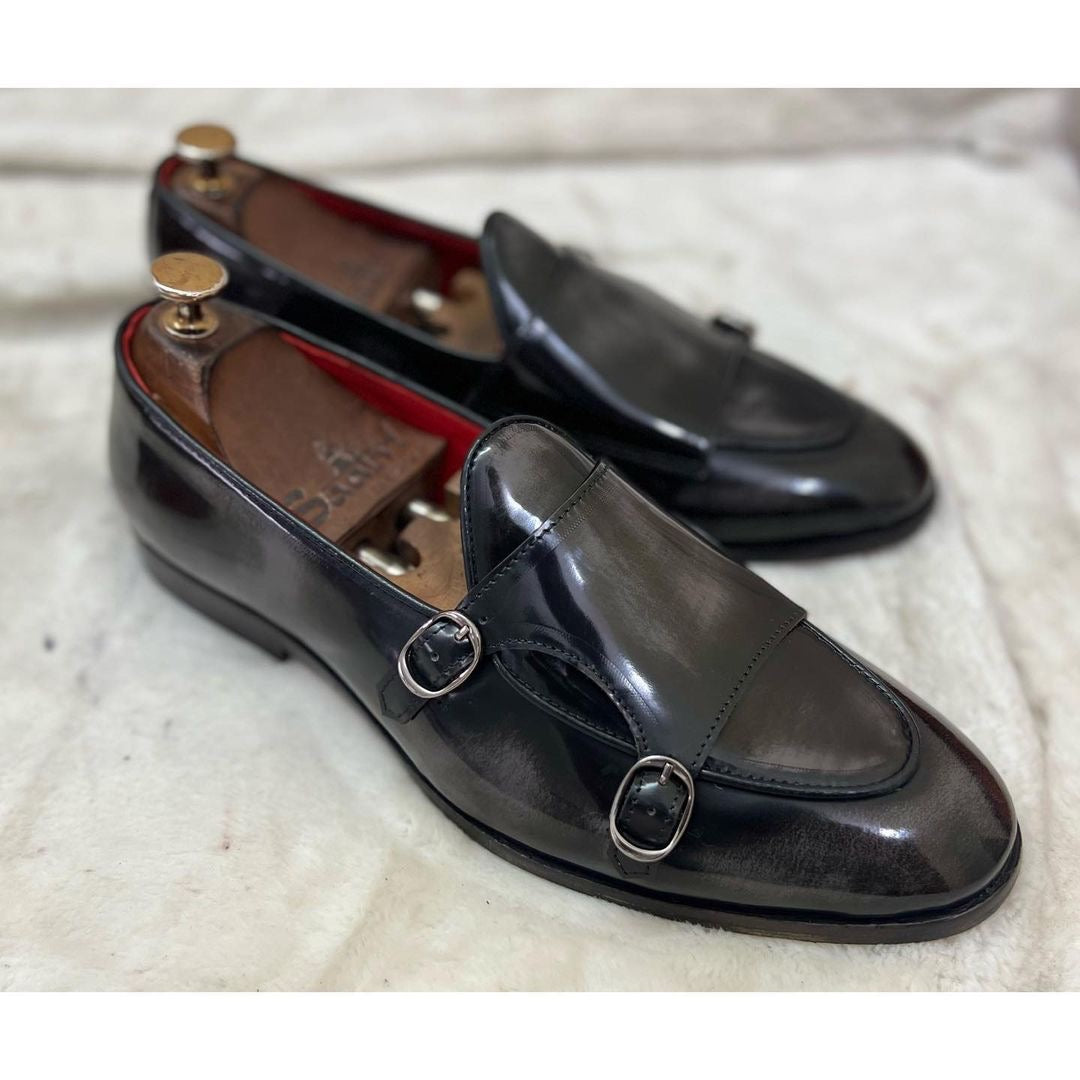 Belgian Monk Strap Grey