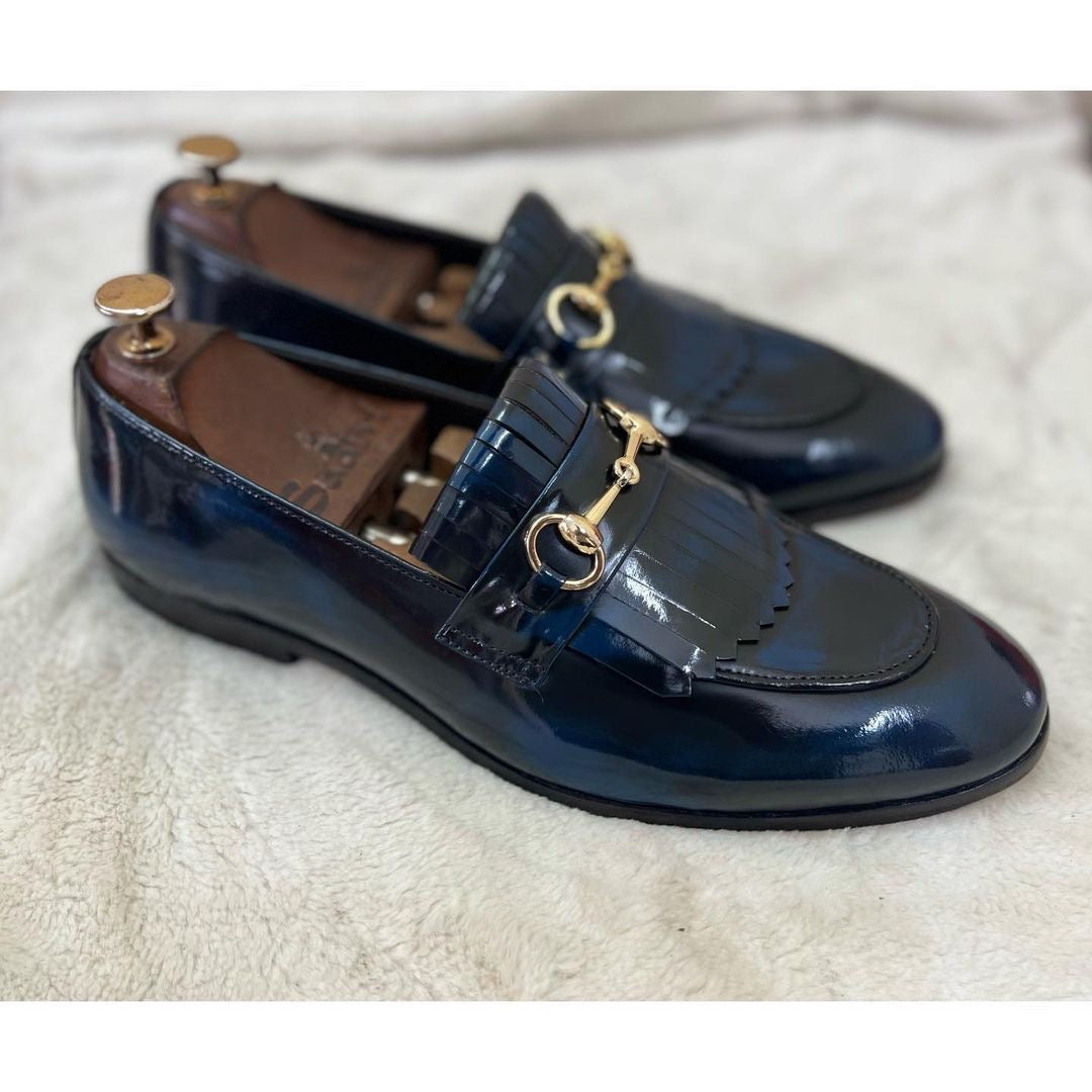 Horsebit Loafers With Fringes -bb