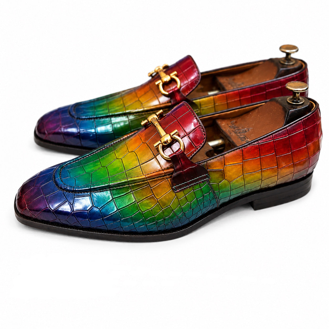 Prismatic Royale Croc Horsebit Loafers