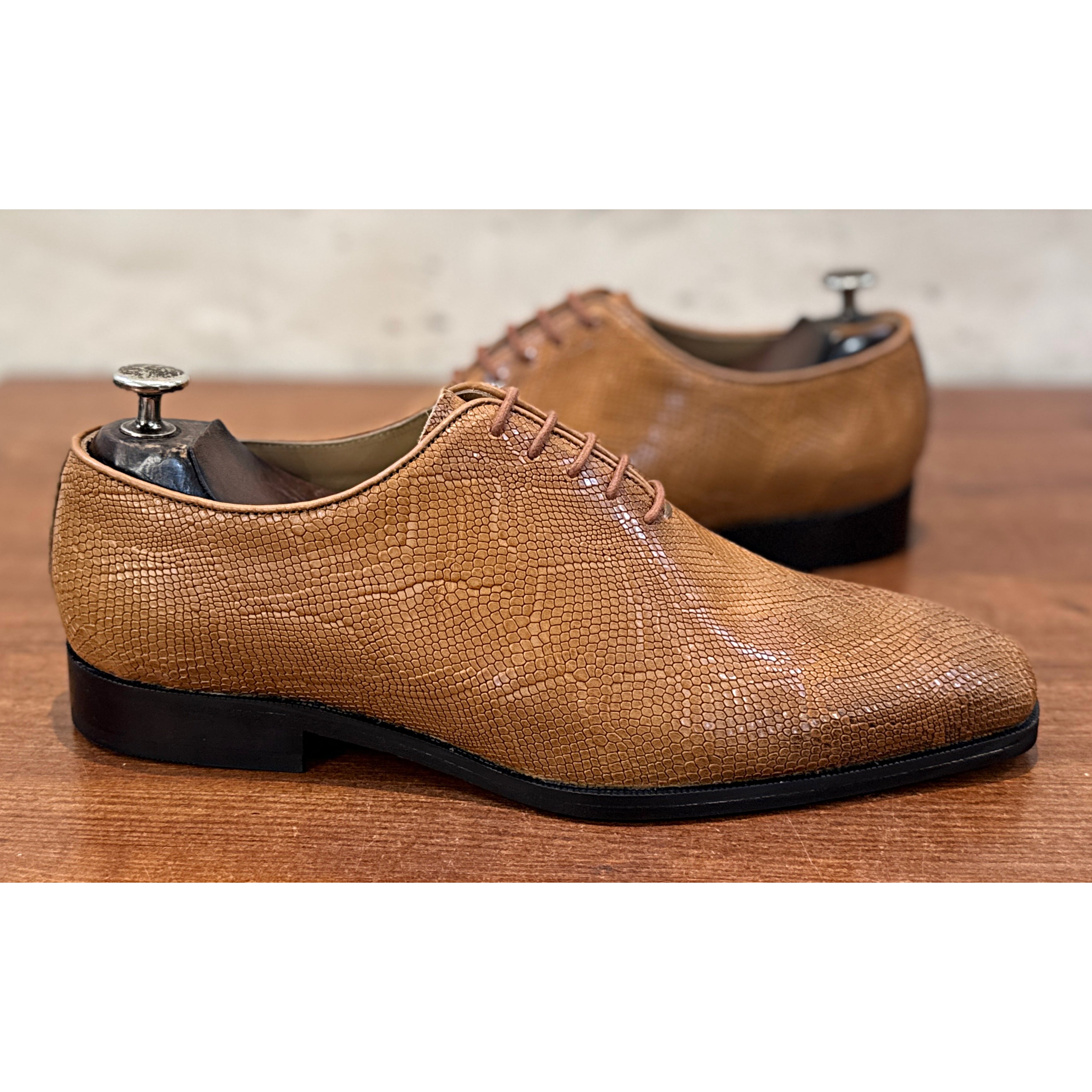 Sahara Lizard Texture Oxford Shoes