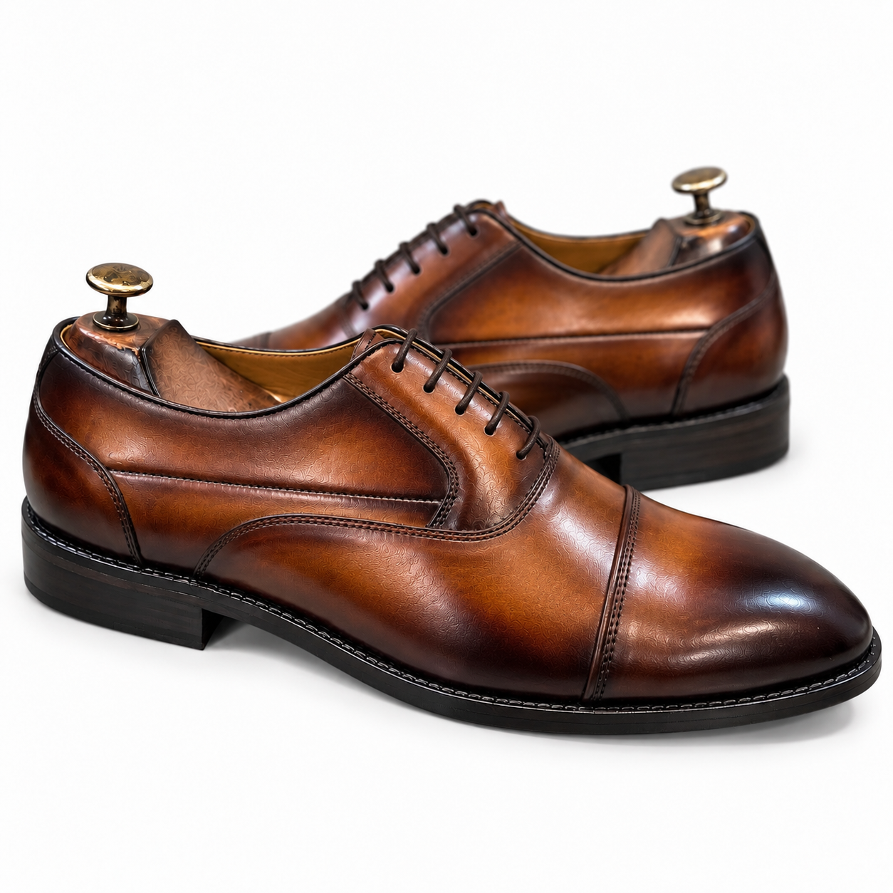 Espresso Brown Cap-Toe Oxford