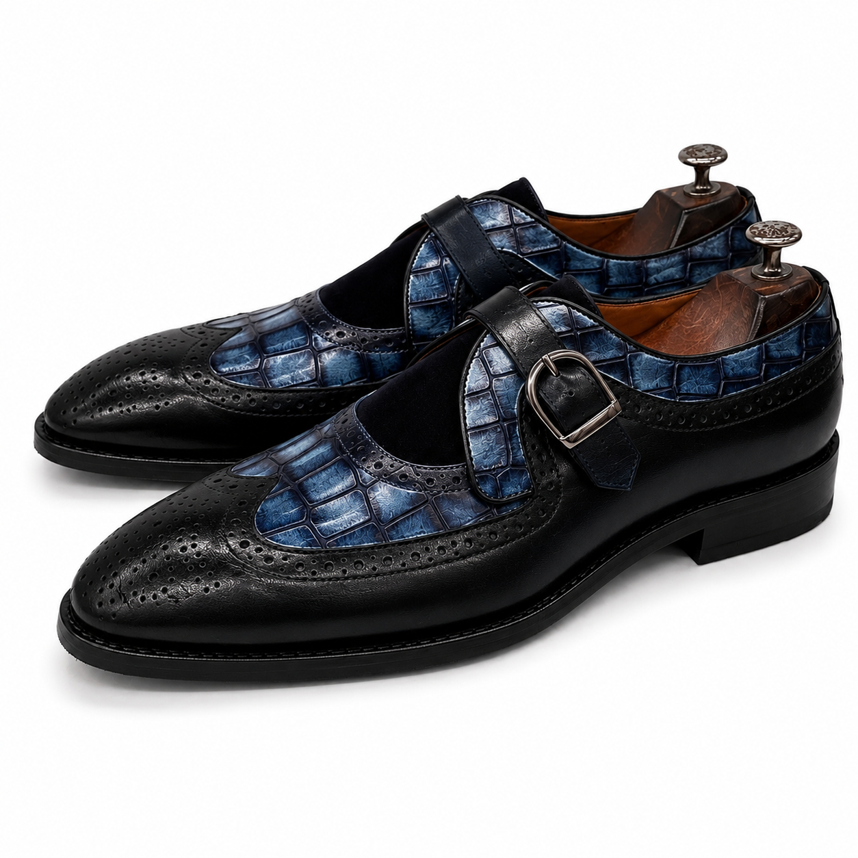 The Monaco Azure Croc Monk