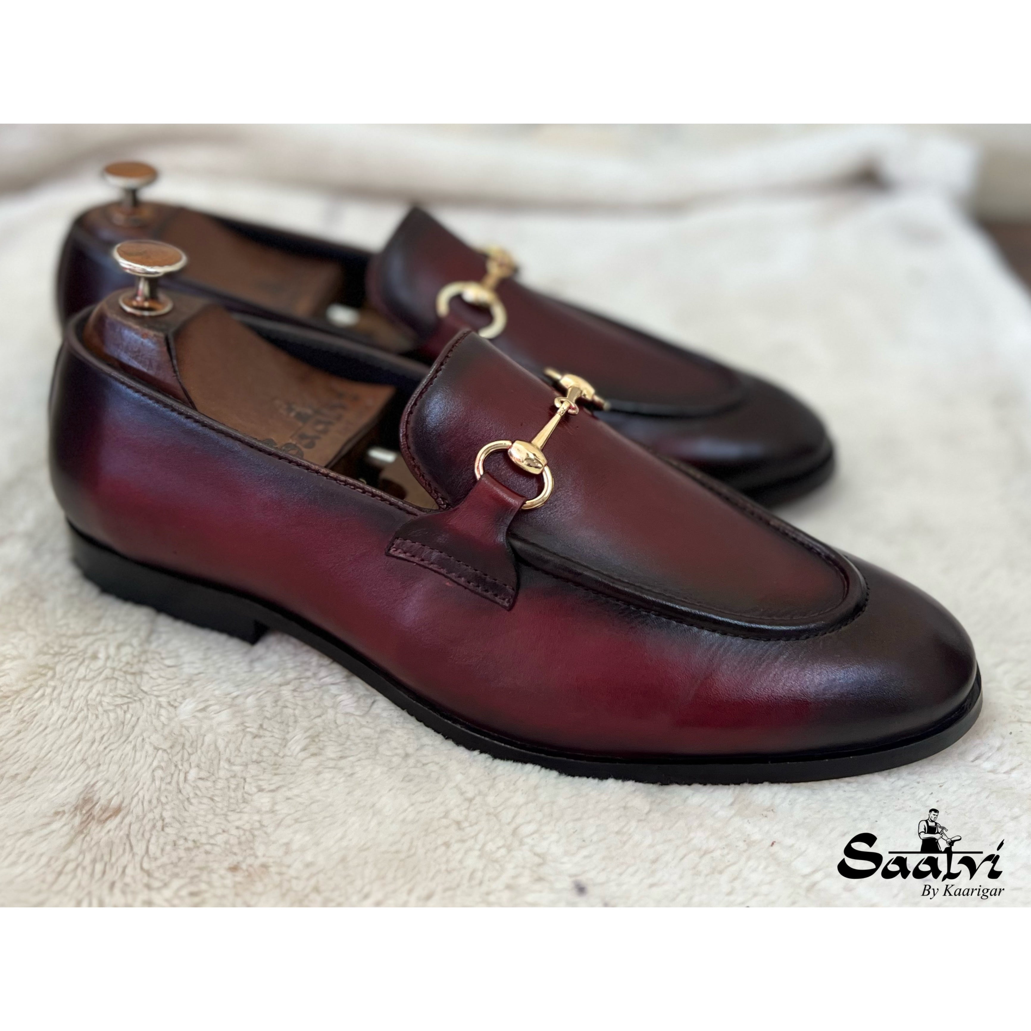 Horsebit Loafers - Burgundy