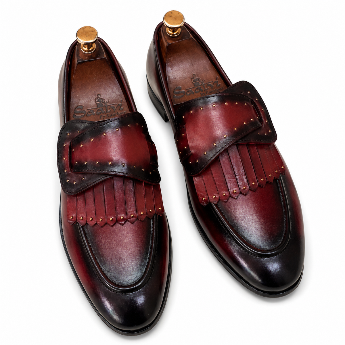 Butterfly Loafers Bordo | Hand Patina