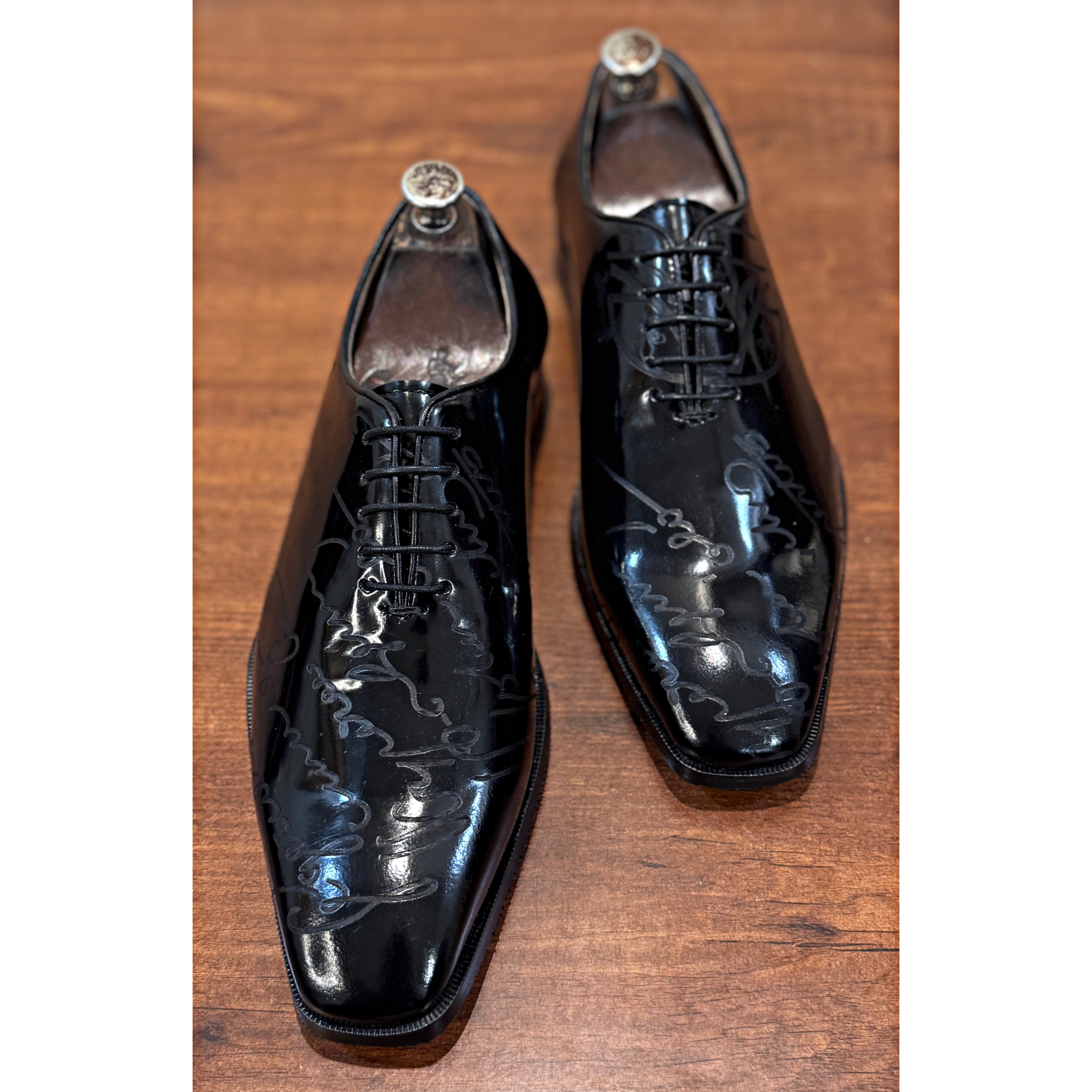 Midnight Signature Patent Oxford Shoes – Luxury Black Dress Shoes