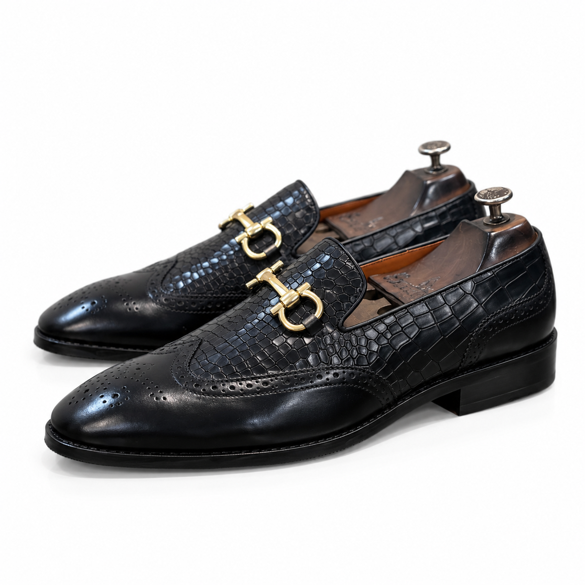 Onyx Royale Wingtip Loafers