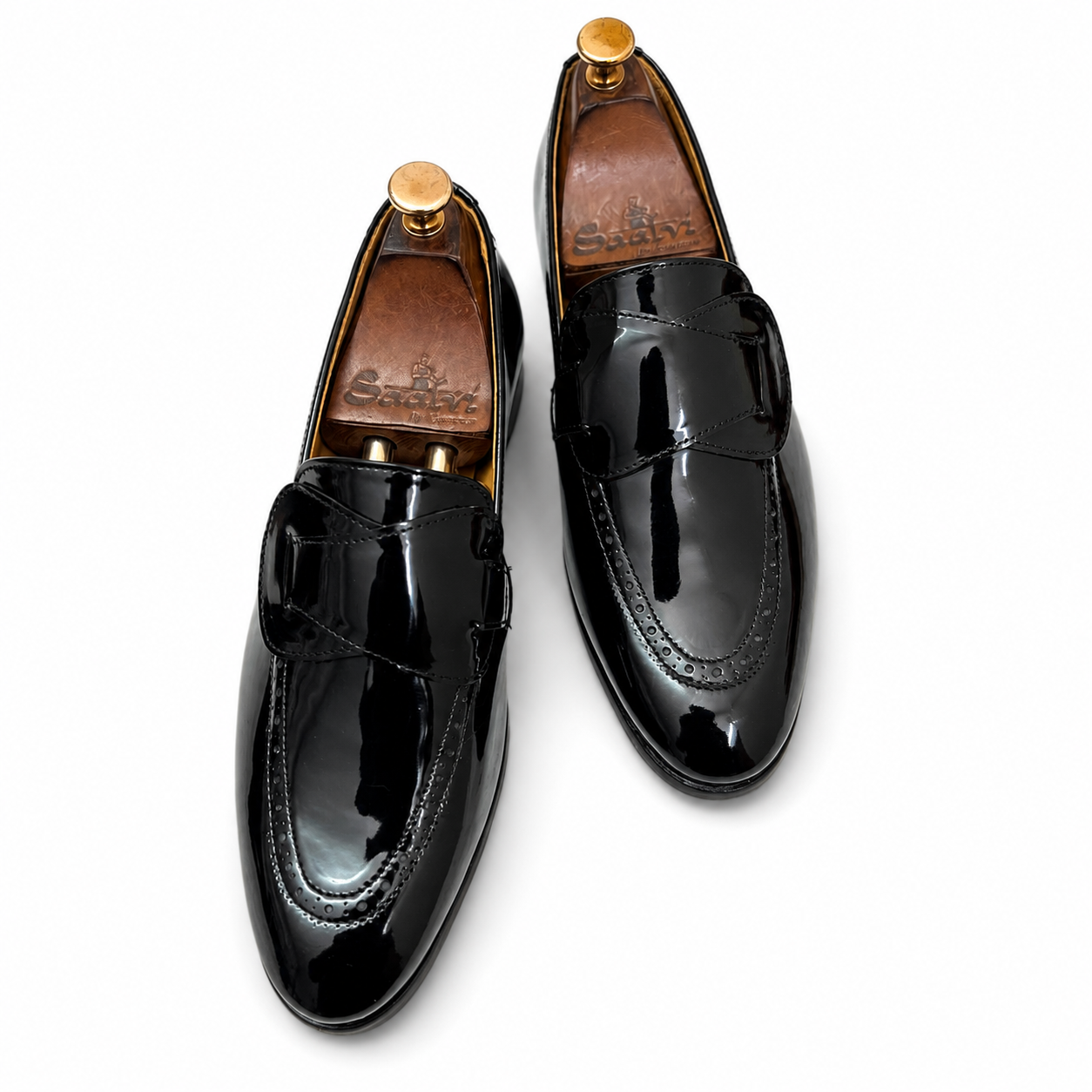 The Noir Monarch Patent Loafer