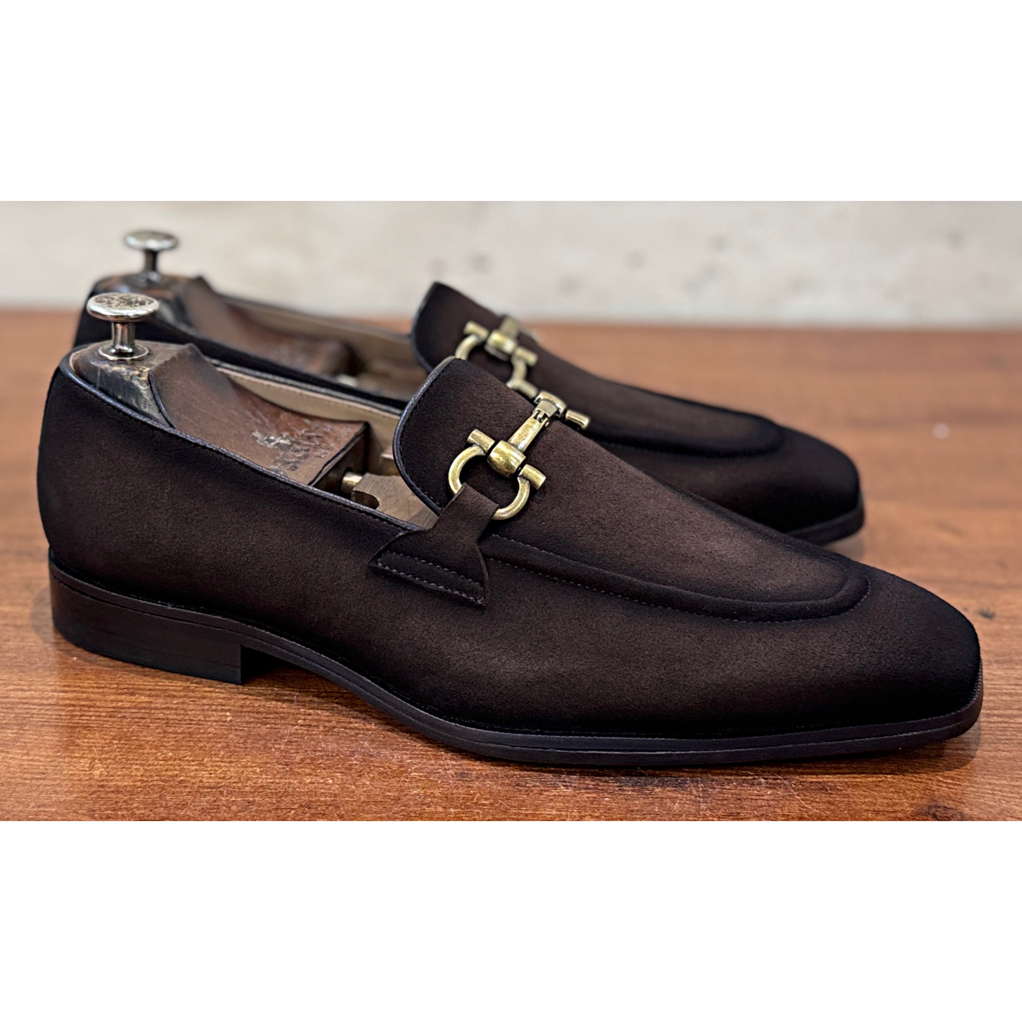 Regal Monaco Suede Horsebit Loafers – Dark Chocolate Brown