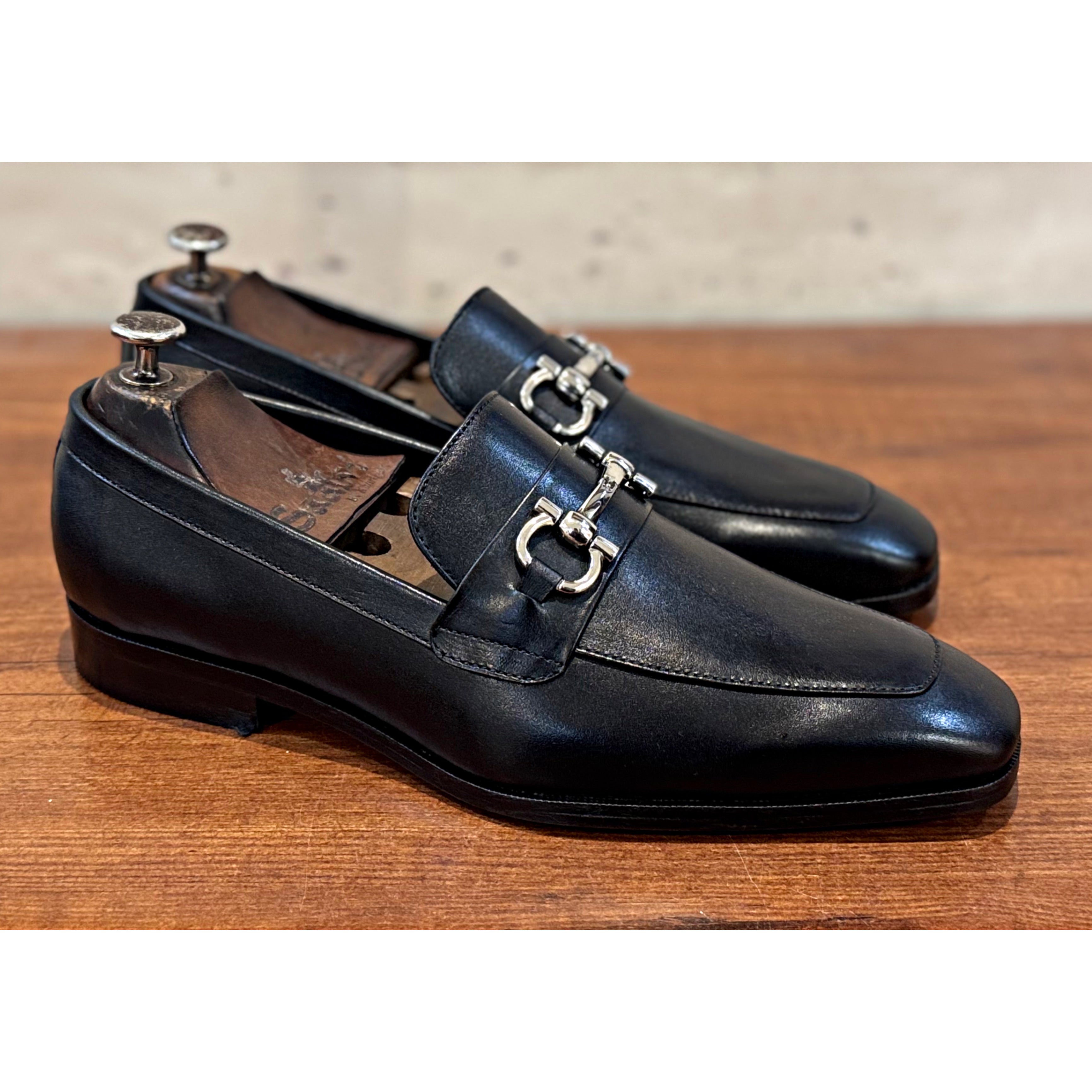 Black Horsebit Loafers