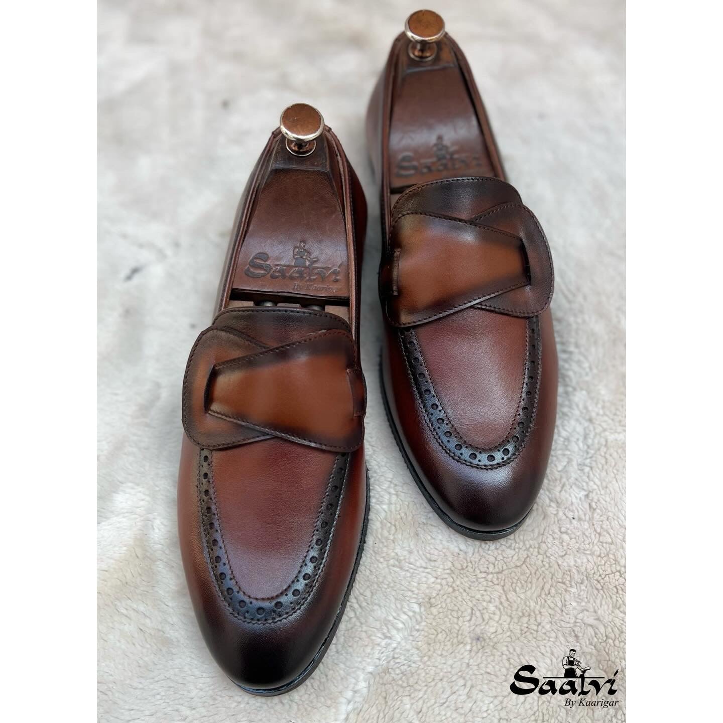 Butterfly Loafers Hand Patina