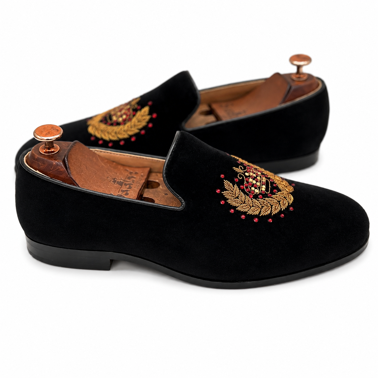 Crown Zardosi Embroidery With Steam