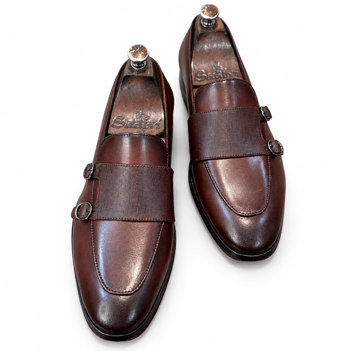 Bordeaux Noir Textured Oxford Shoes