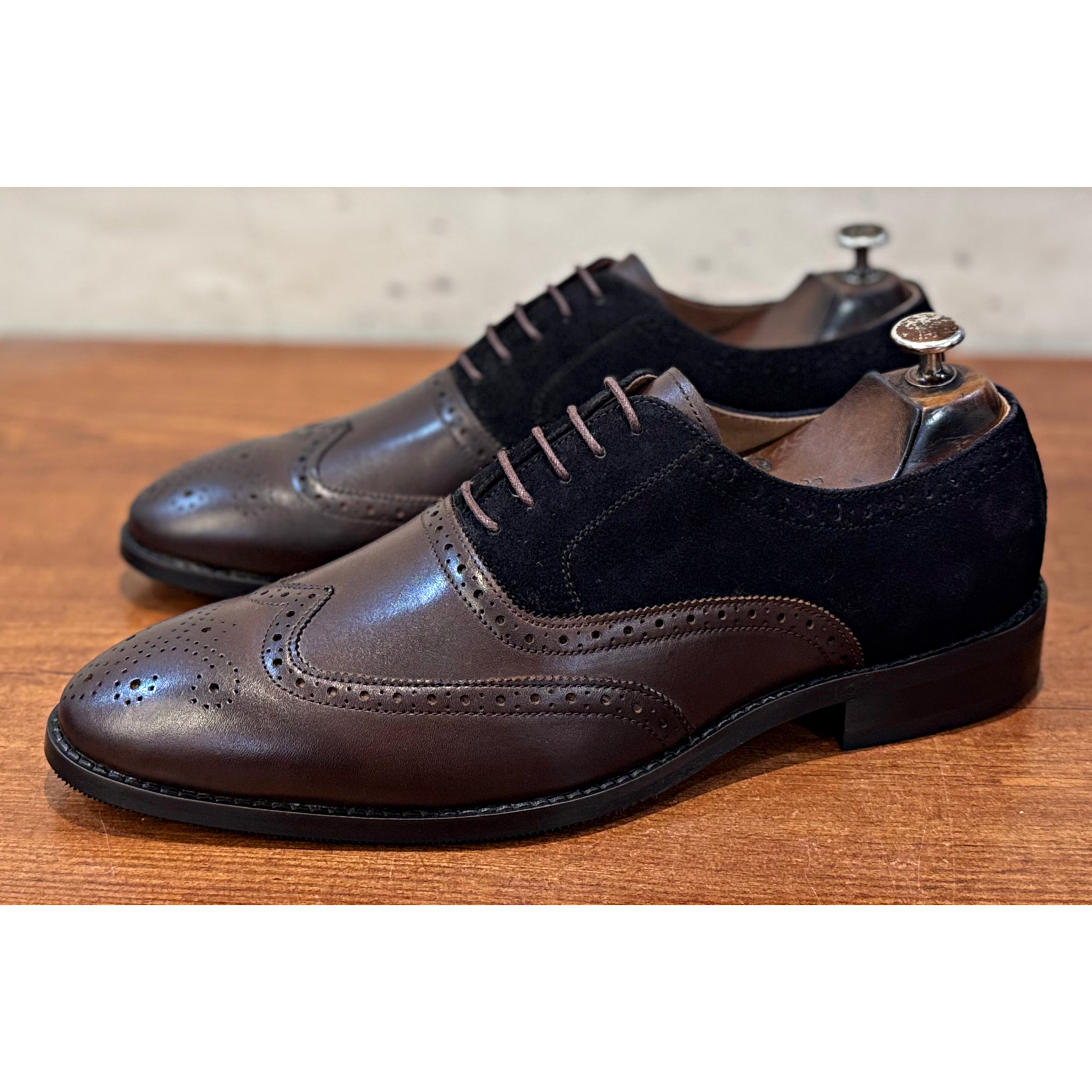 Two Tone Wingtip Oxfords