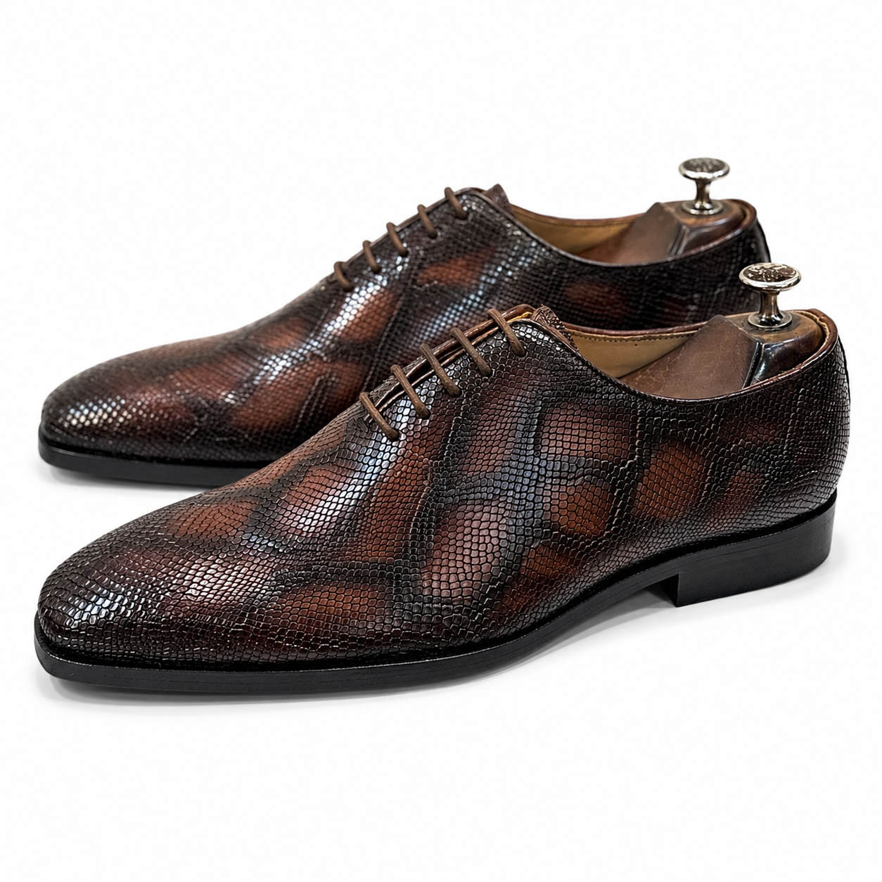 Monte Carlo Lizard Oxfords – Marrone Espresso