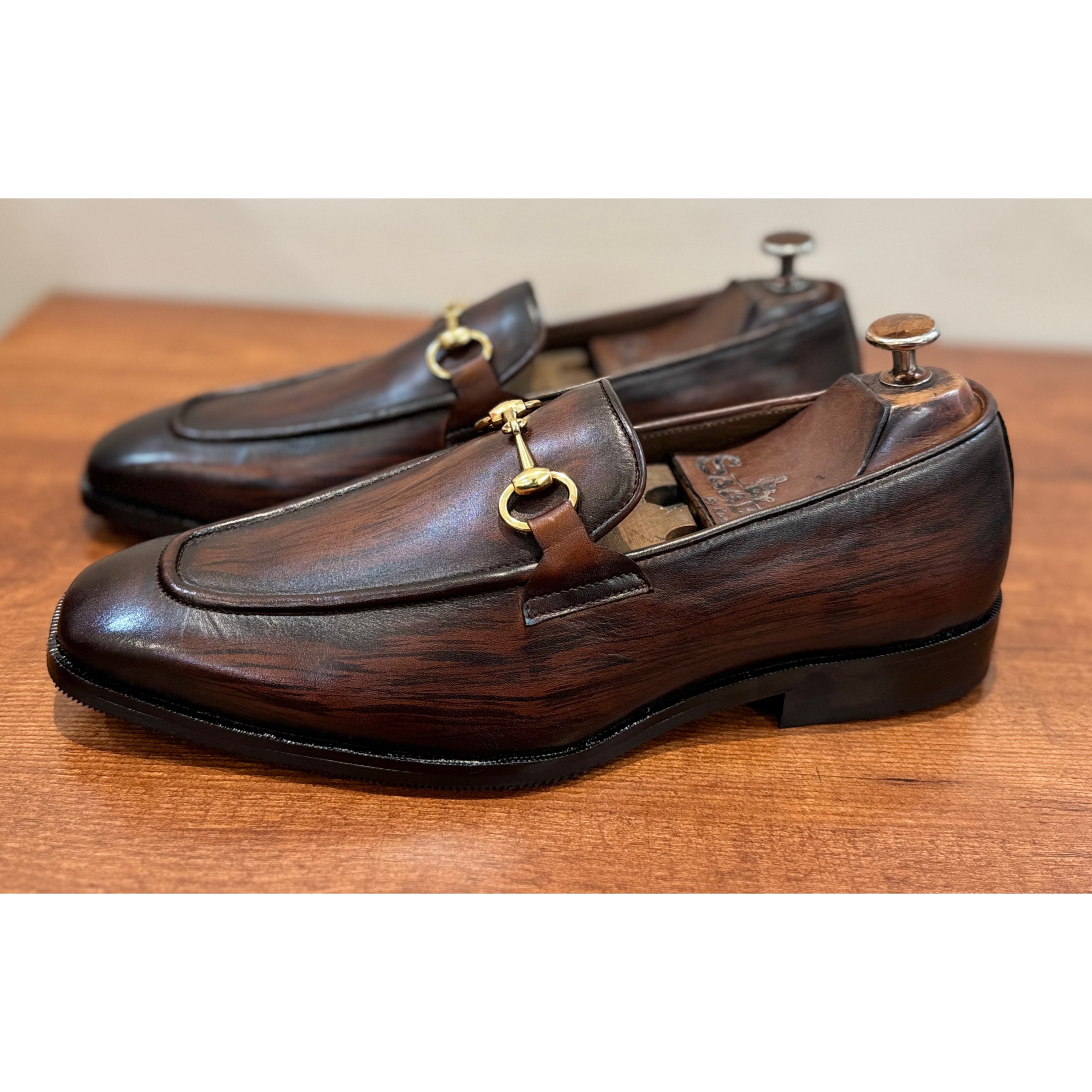 Horsebit Loafers Hand Patina Wood