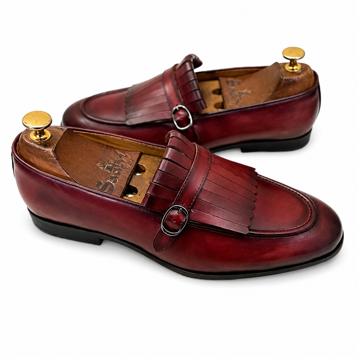 The Bordeaux Monarch Kiltie Loafers