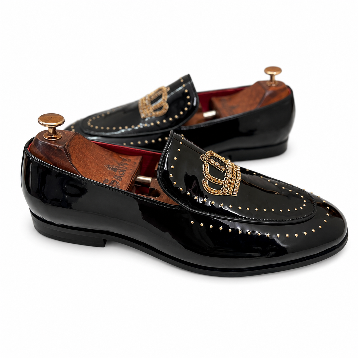 The Imperial Noir Crown Loafers