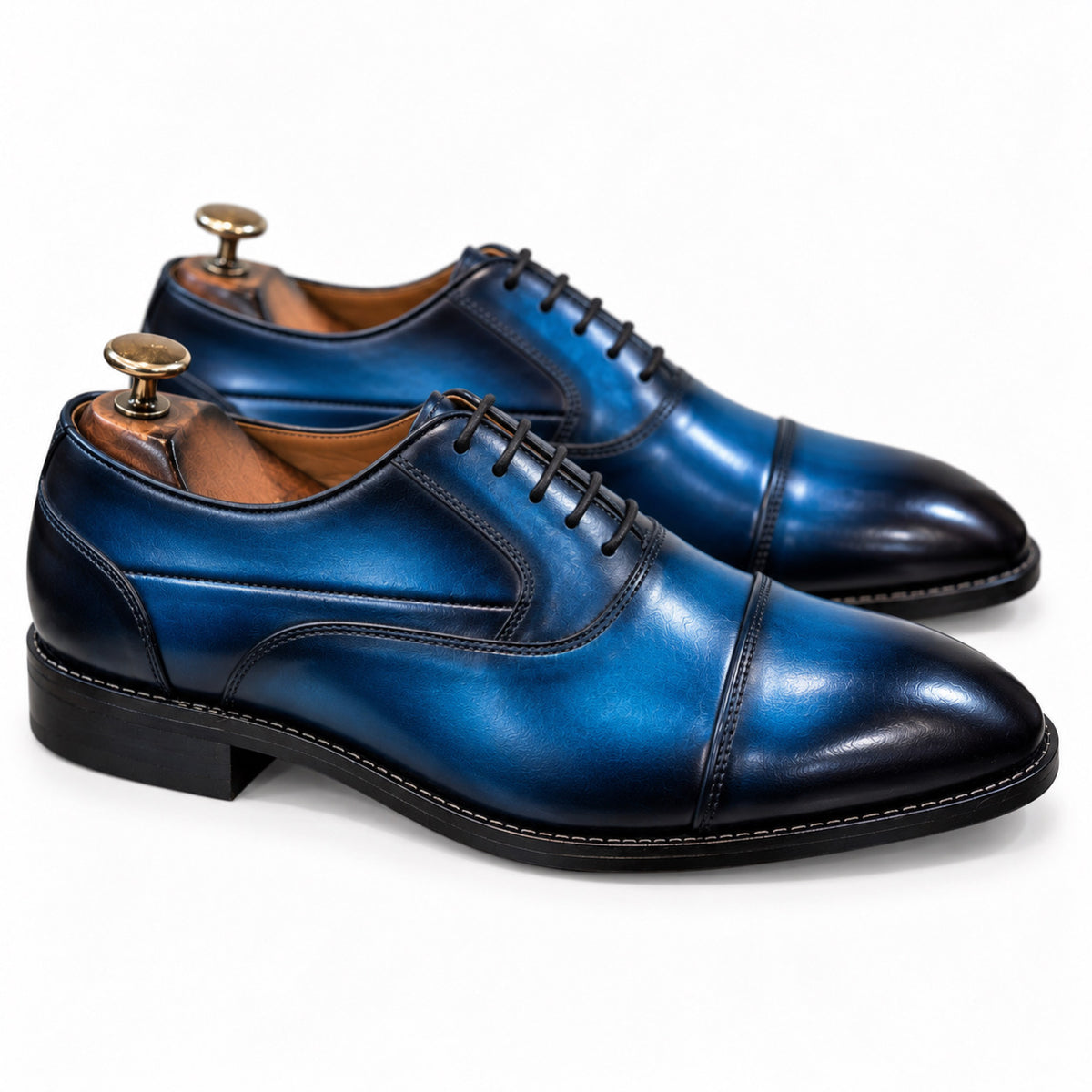 Midnight Blue Cap-Toe Oxford