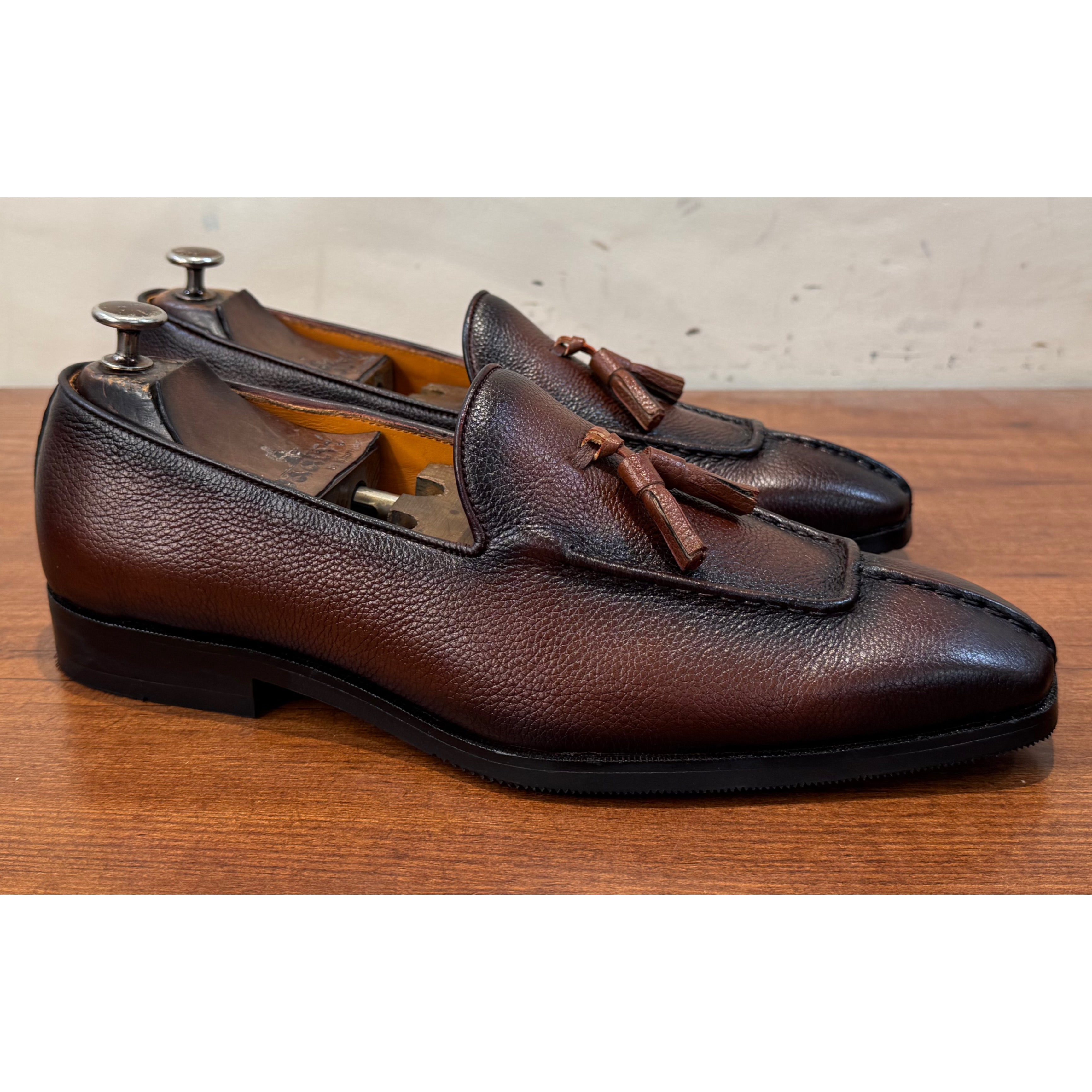 Tan Soft Mild Loafers With Tassels
