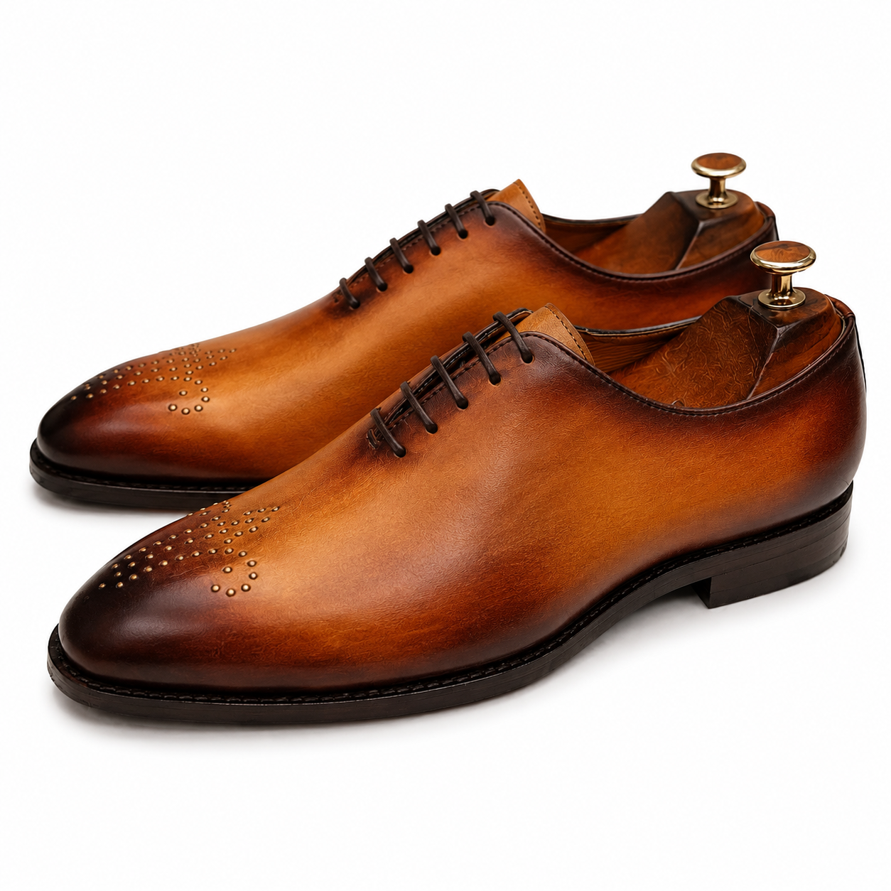 Amber Crest Wholecut Oxfords