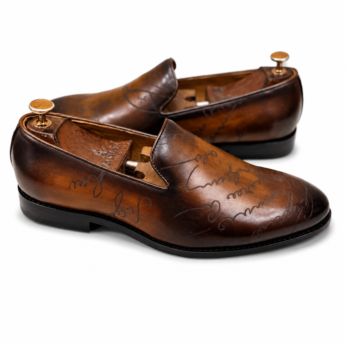 Siganture Loafers Tan Hand Patina
