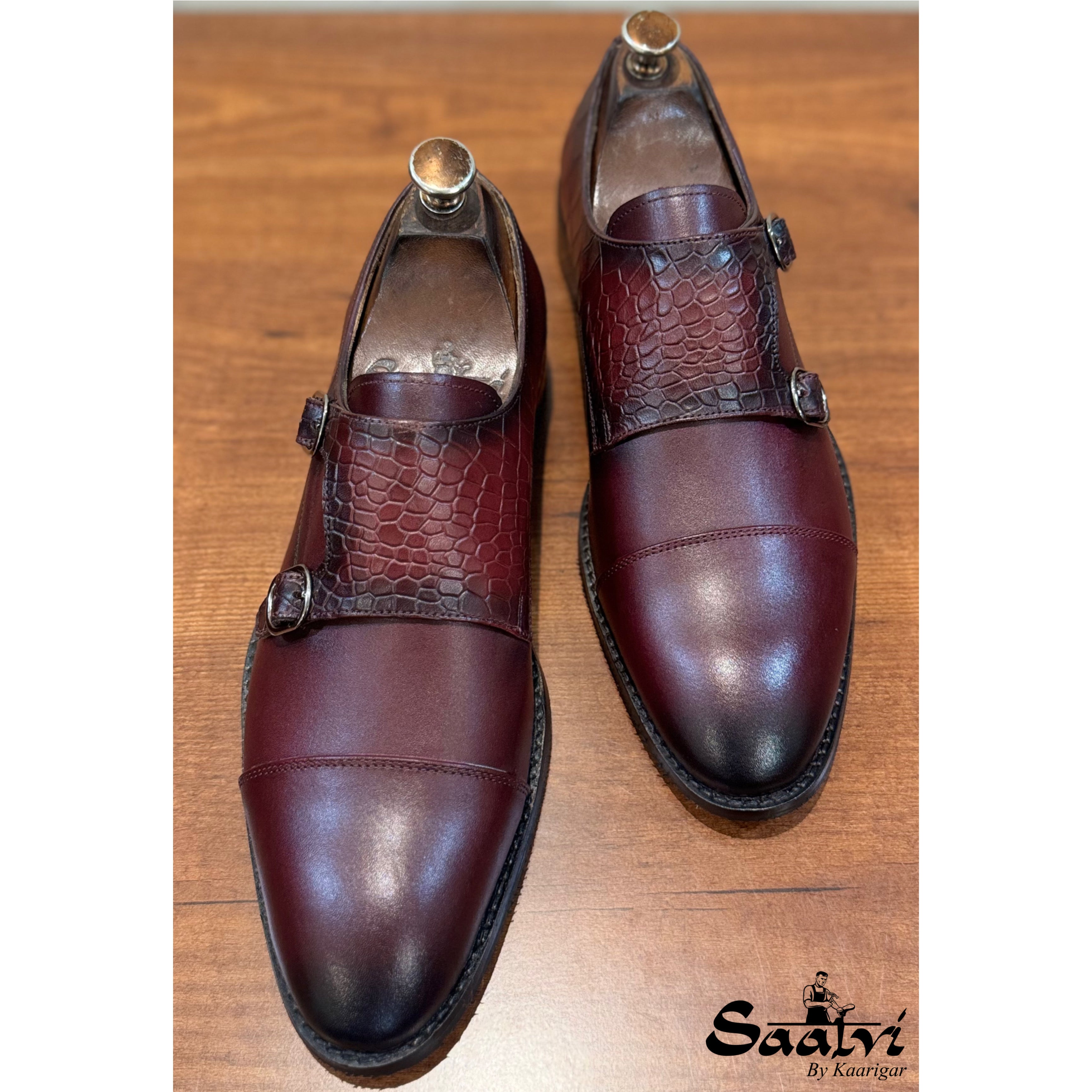 Twin Texture Double Monk Strap