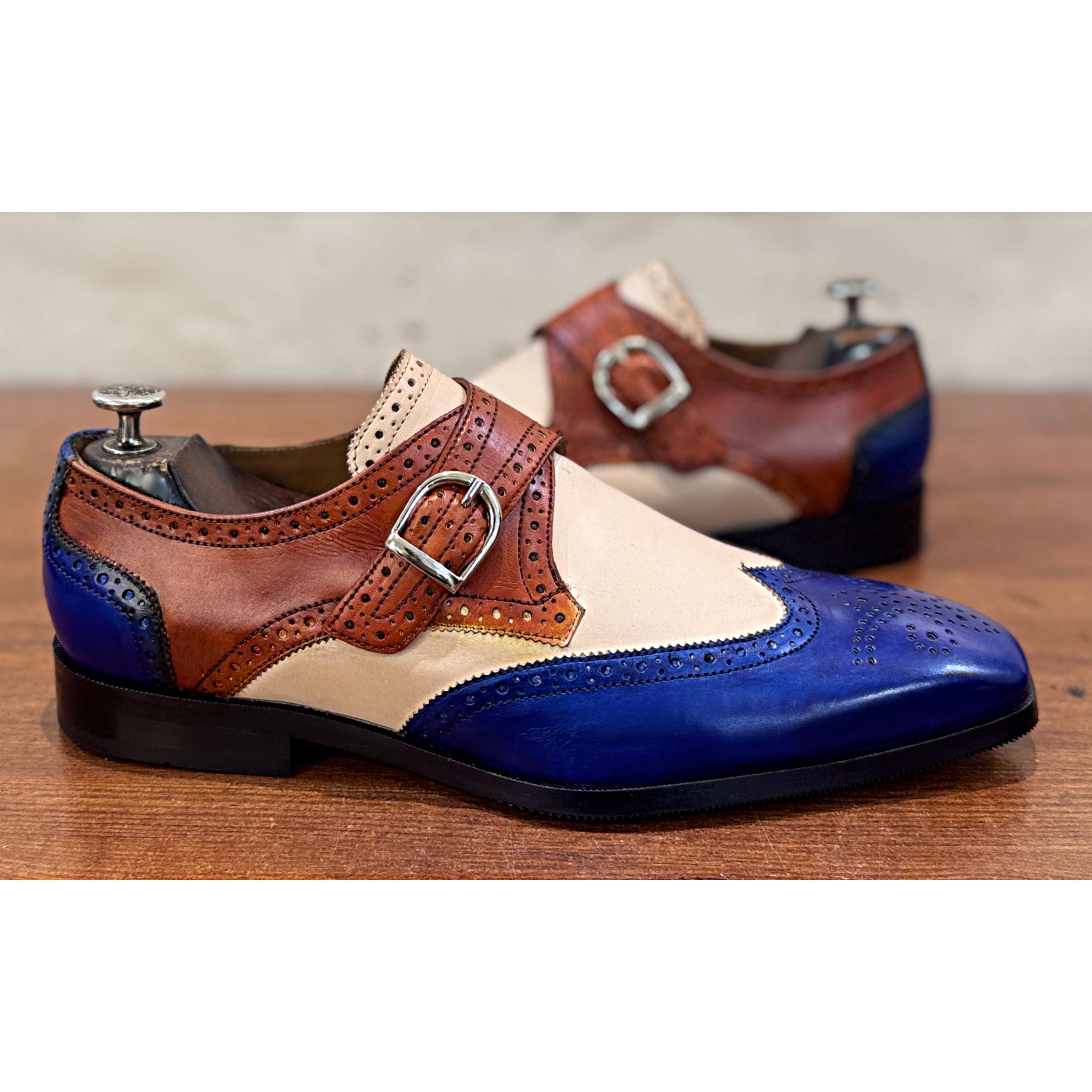 Regent Spectator Single Monk – Royal Blue & Ivory