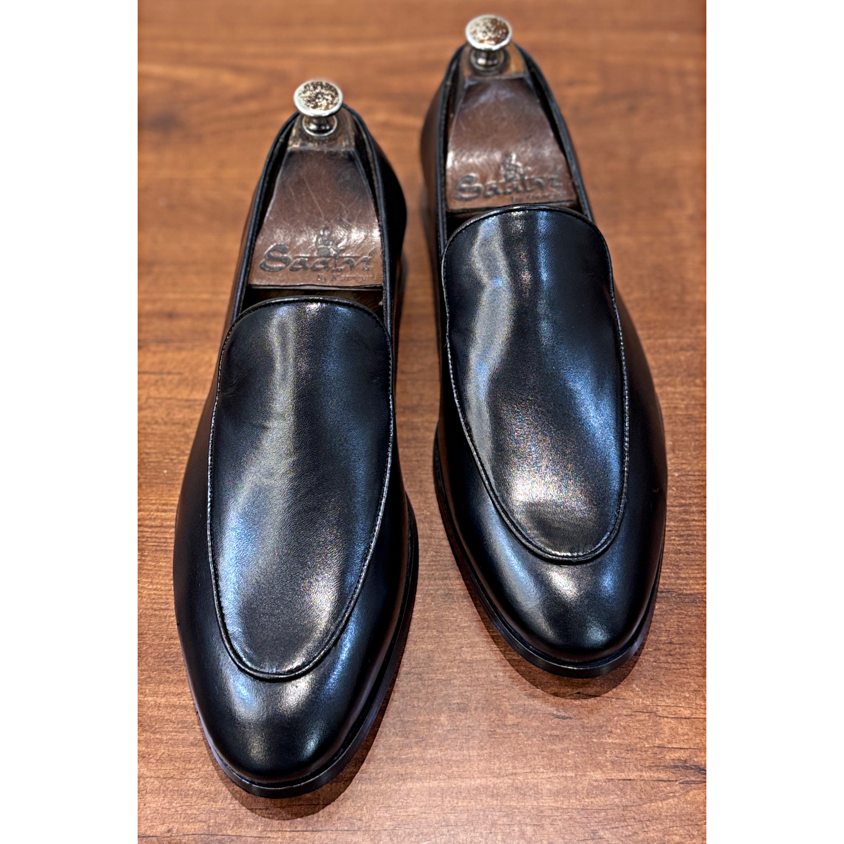 The Milano Black Leather Loafers