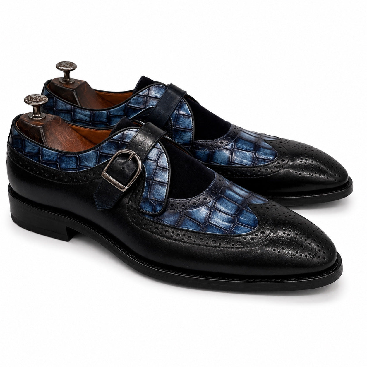 The Monaco Azure Croc Monk
