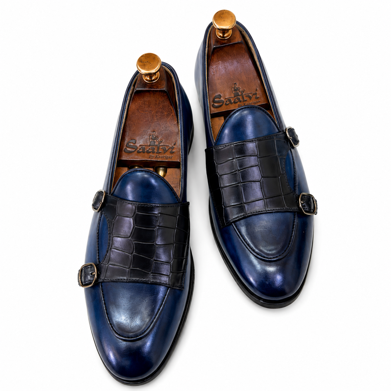 Sapphire Monarch Double Monk Loafers